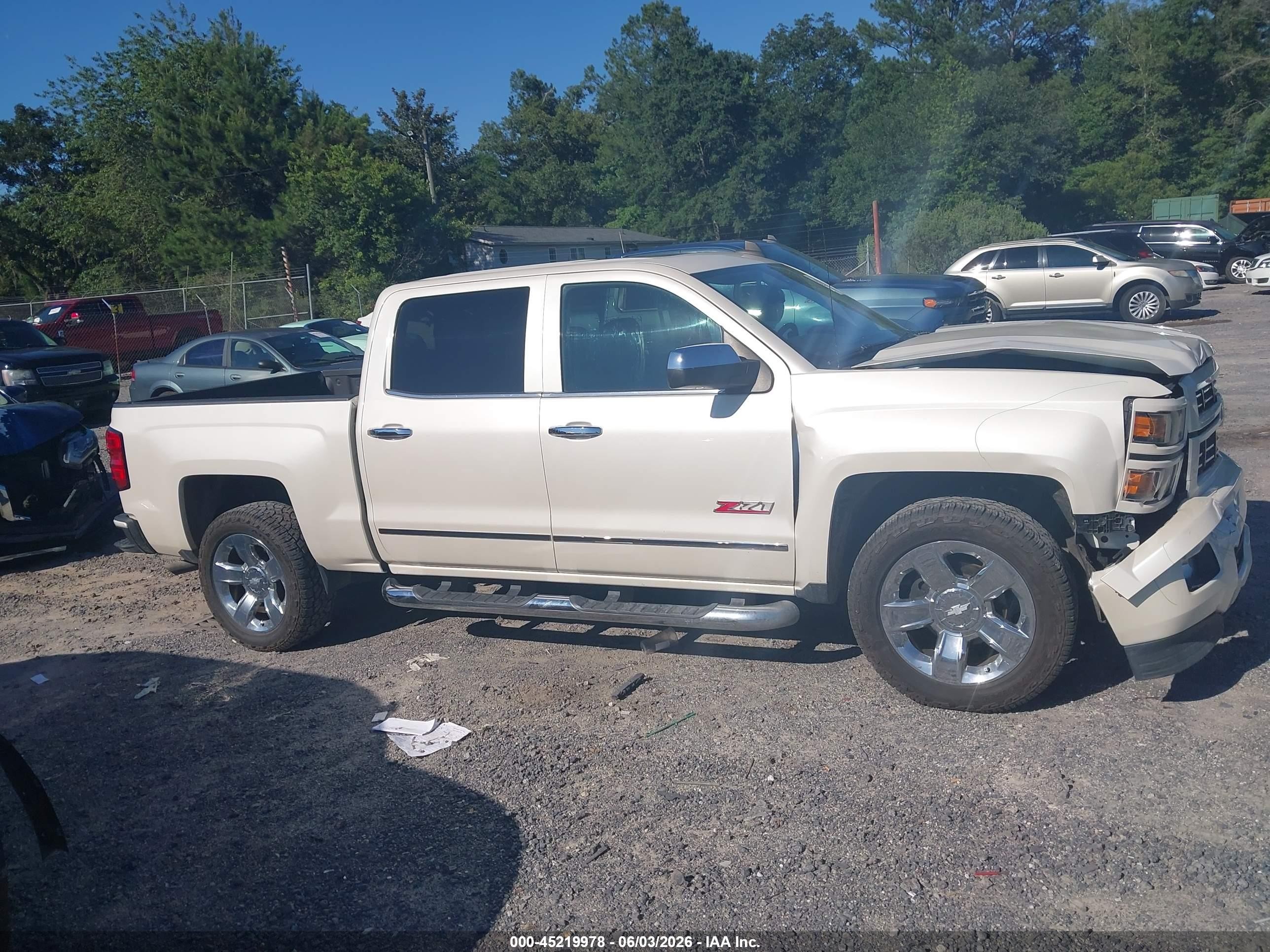 2015 Chevrolet Silverado 1500 2lz White vin: 3GCPCSEJ5FG450699