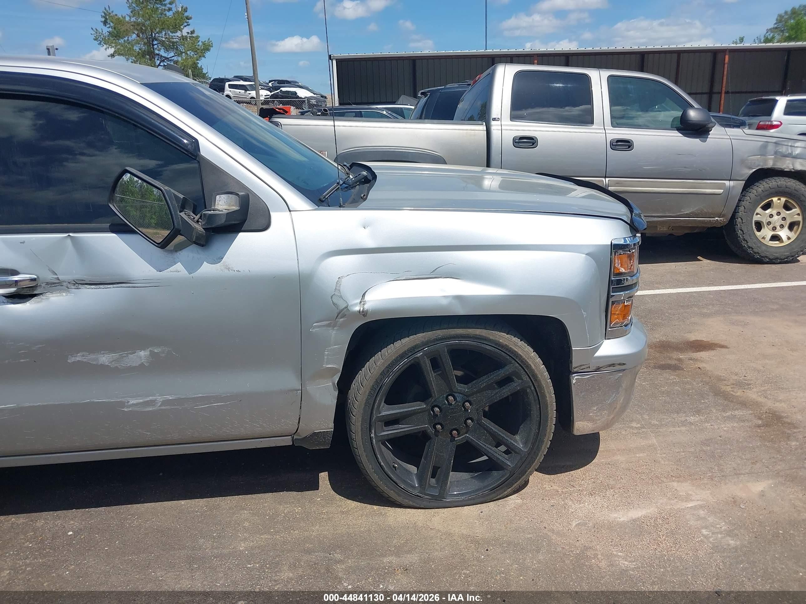 2014 Chevrolet Silverado 1500 1lz Silver vin: 3GCPCSEJXEG330475