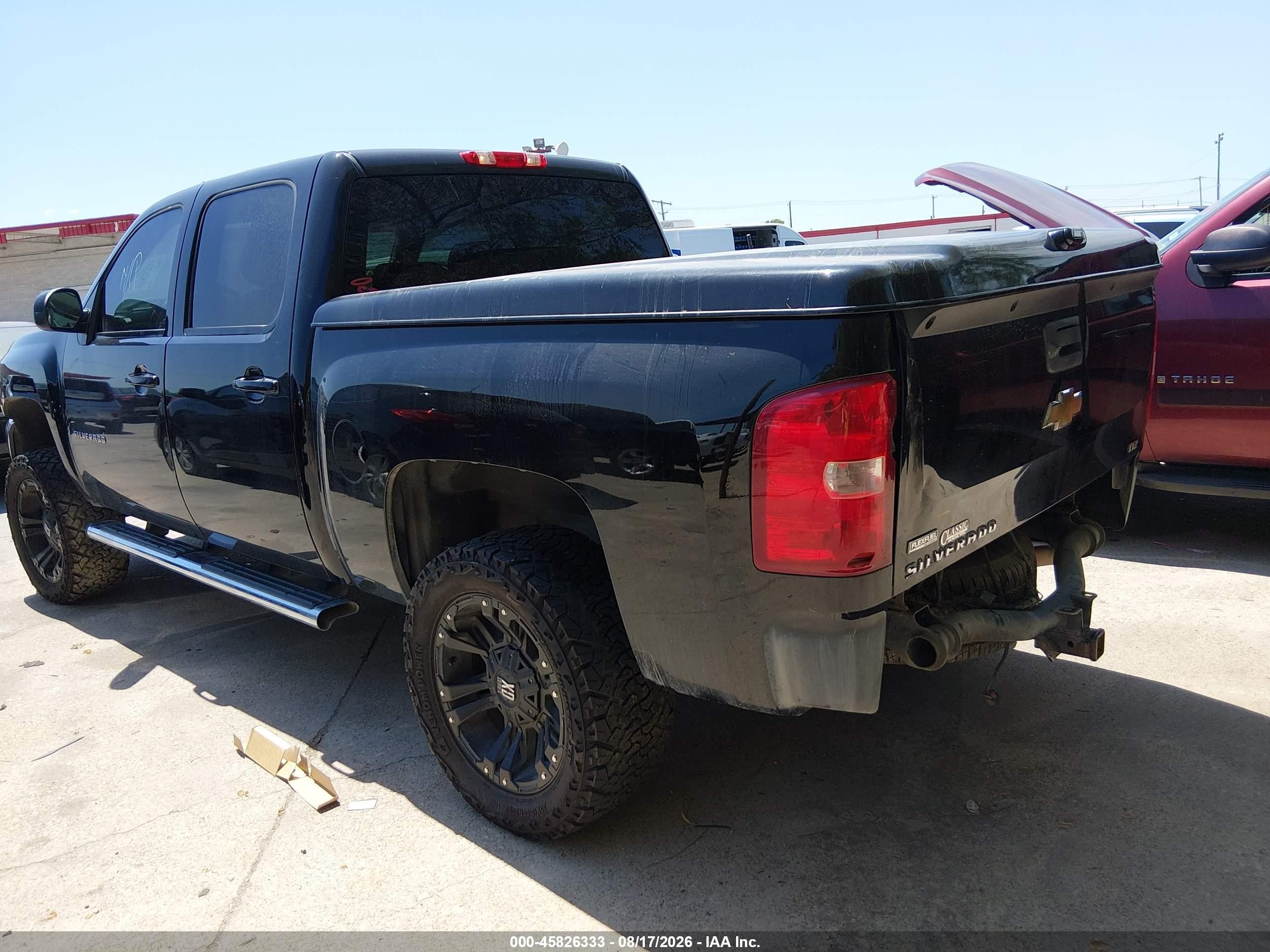2011 Chevrolet Silverado 1500 Ltz Black vin: 3GCPCTE06BG238725