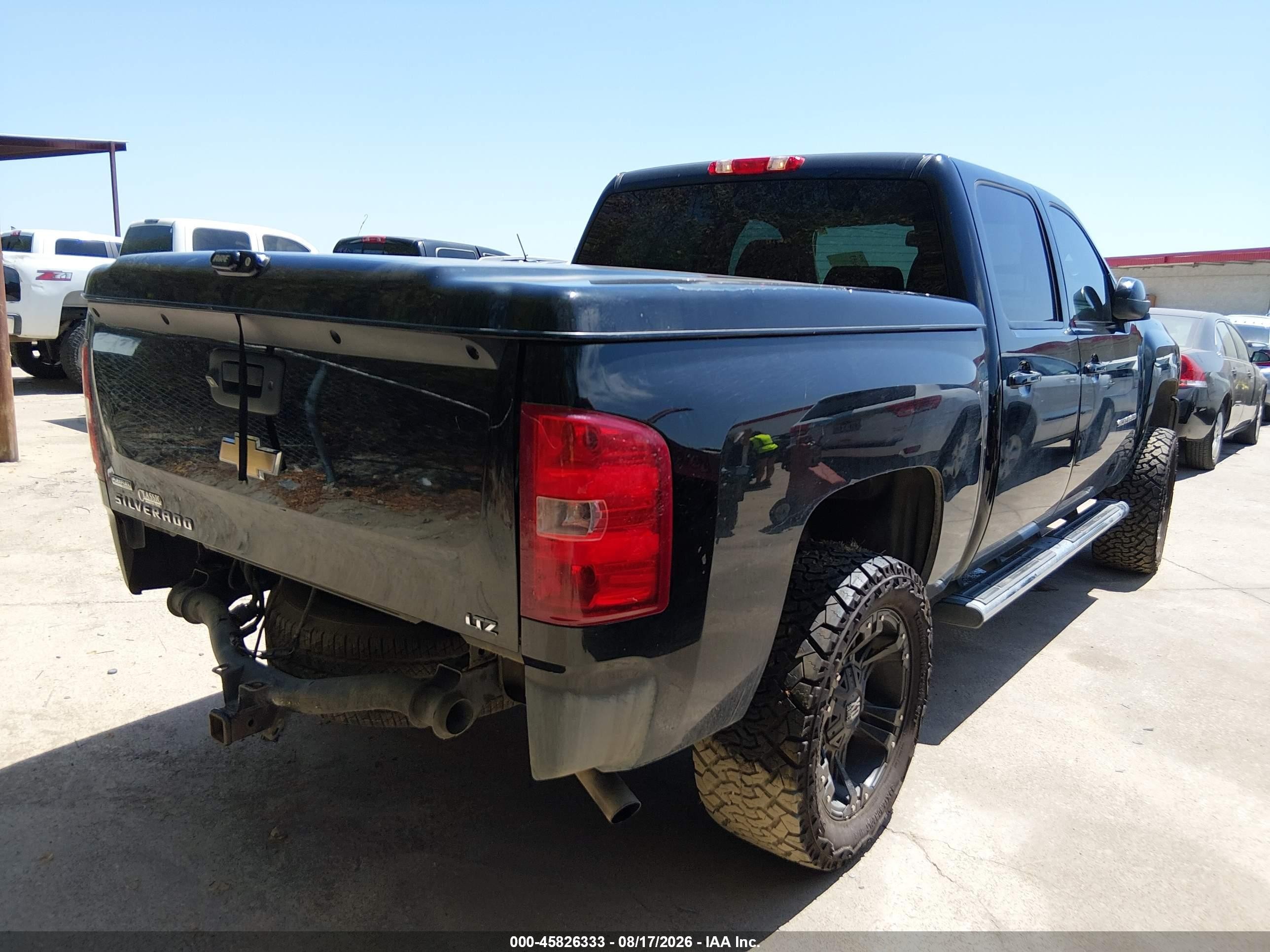 2011 Chevrolet Silverado 1500 Ltz Black vin: 3GCPCTE06BG238725