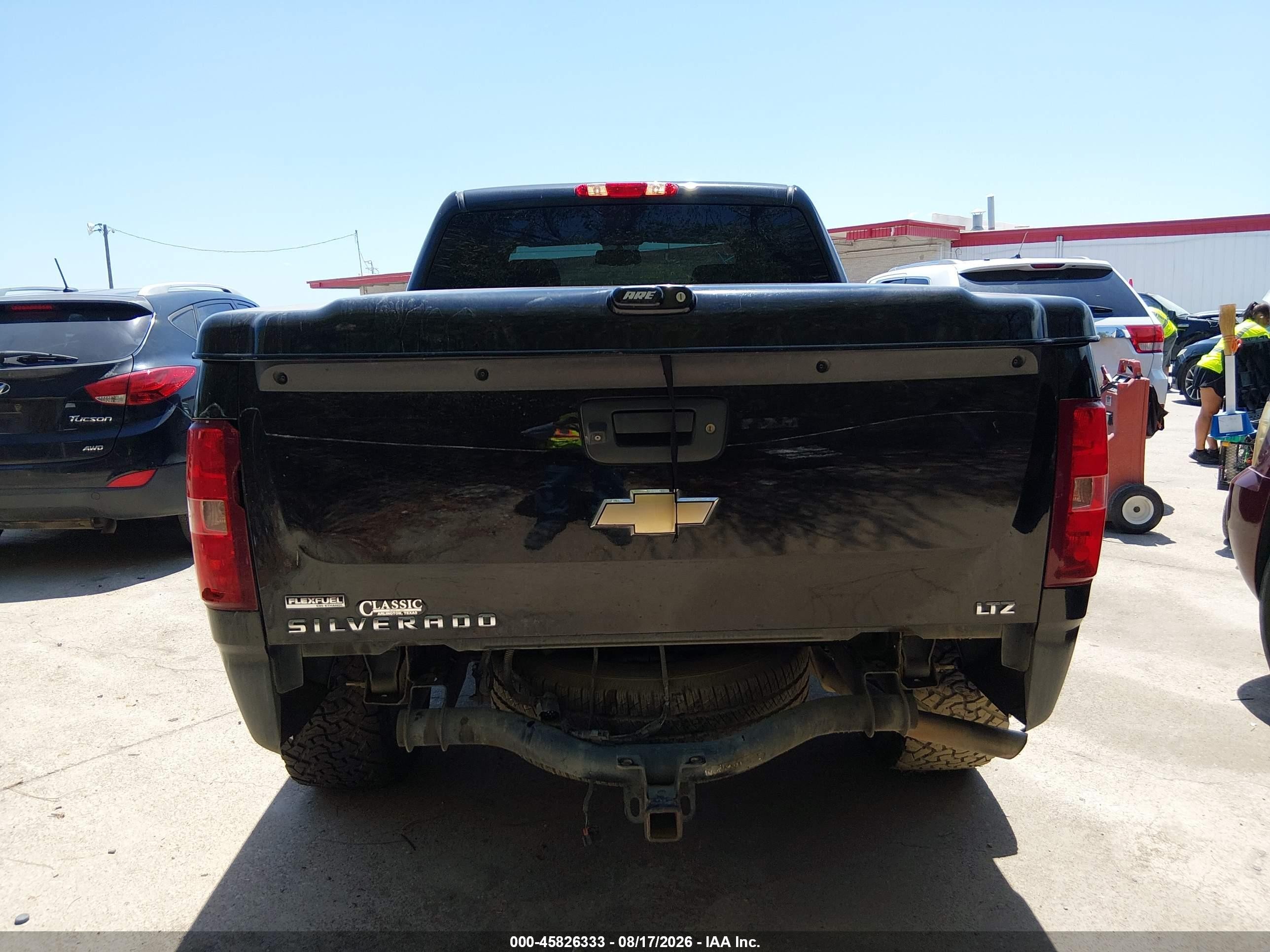 2011 Chevrolet Silverado 1500 Ltz Black vin: 3GCPCTE06BG238725