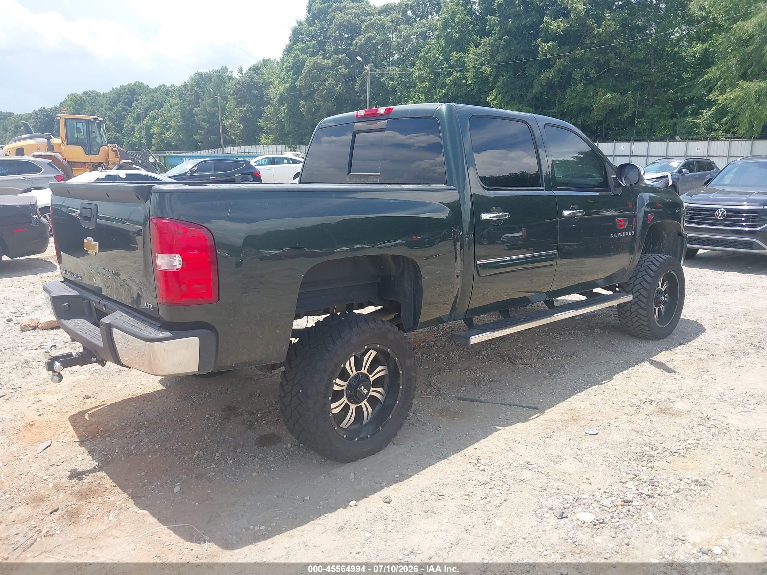 2013 Chevrolet Silverado 1500 Ltz Green vin: 3GCPCTE09DG264240