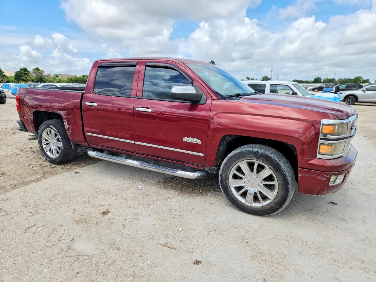 2014 Chevrolet Silverado C1500 High Country Burgundy vin: 3GCPCTEC1EG473368