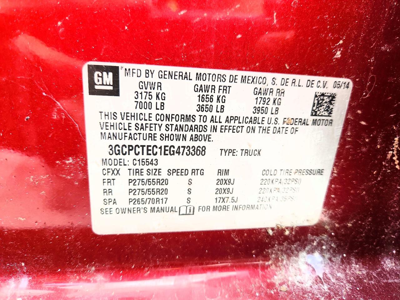 2014 Chevrolet Silverado C1500 High Country Burgundy vin: 3GCPCTEC1EG473368