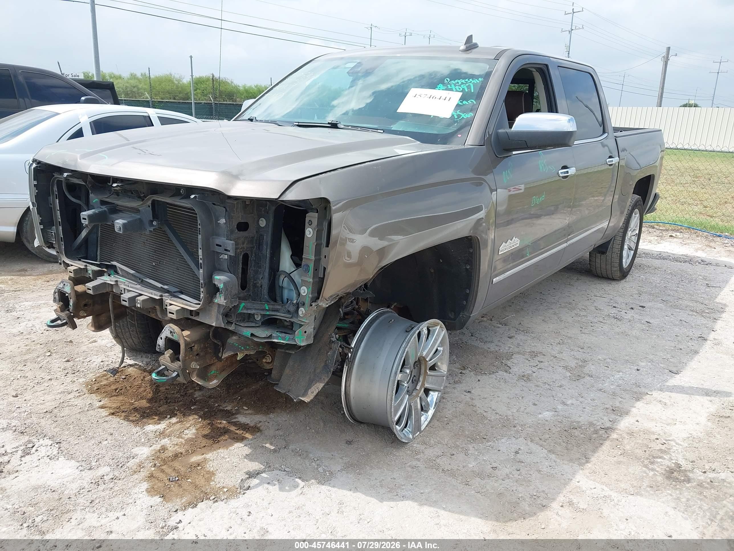 2015 Chevrolet Silverado 1500 High Country Brown vin: 3GCPCTEC9FG440104