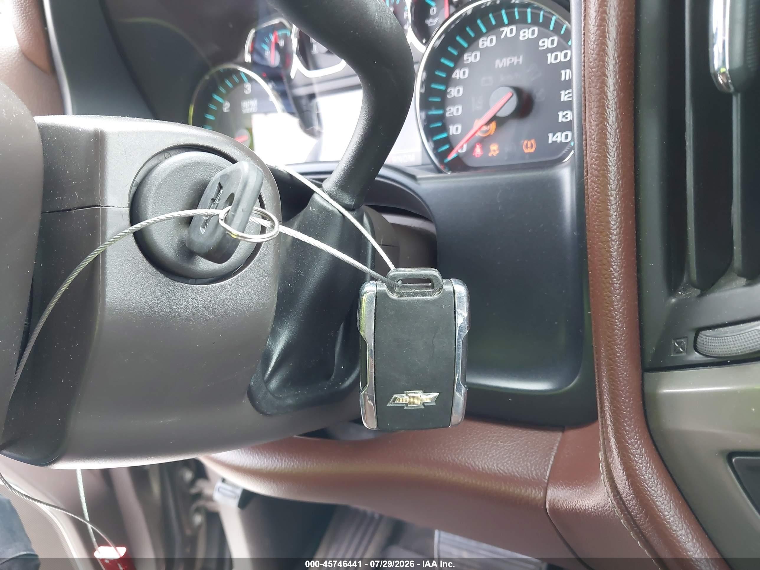 2015 Chevrolet Silverado 1500 High Country Brown vin: 3GCPCTEC9FG440104