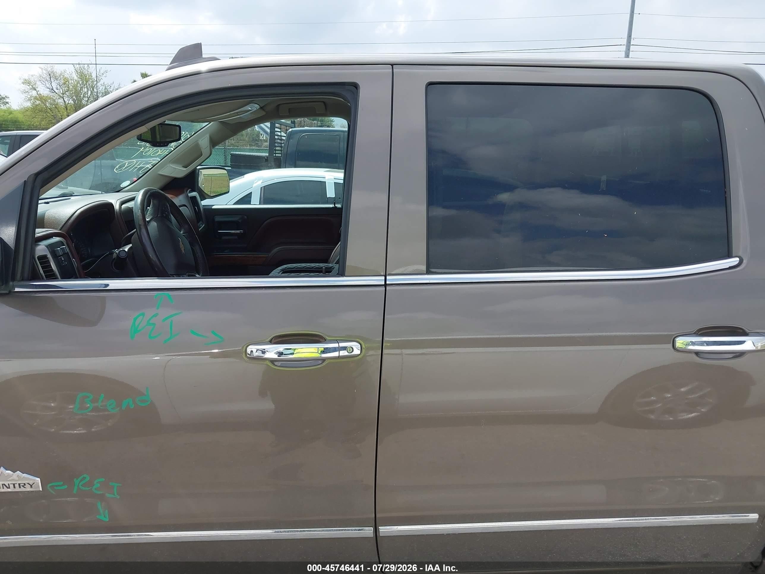 2015 Chevrolet Silverado 1500 High Country Brown vin: 3GCPCTEC9FG440104