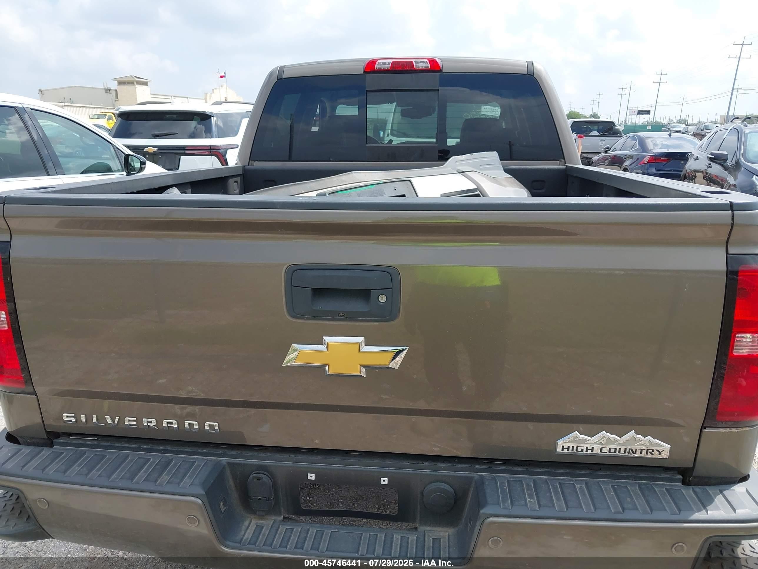 2015 Chevrolet Silverado 1500 High Country Brown vin: 3GCPCTEC9FG440104
