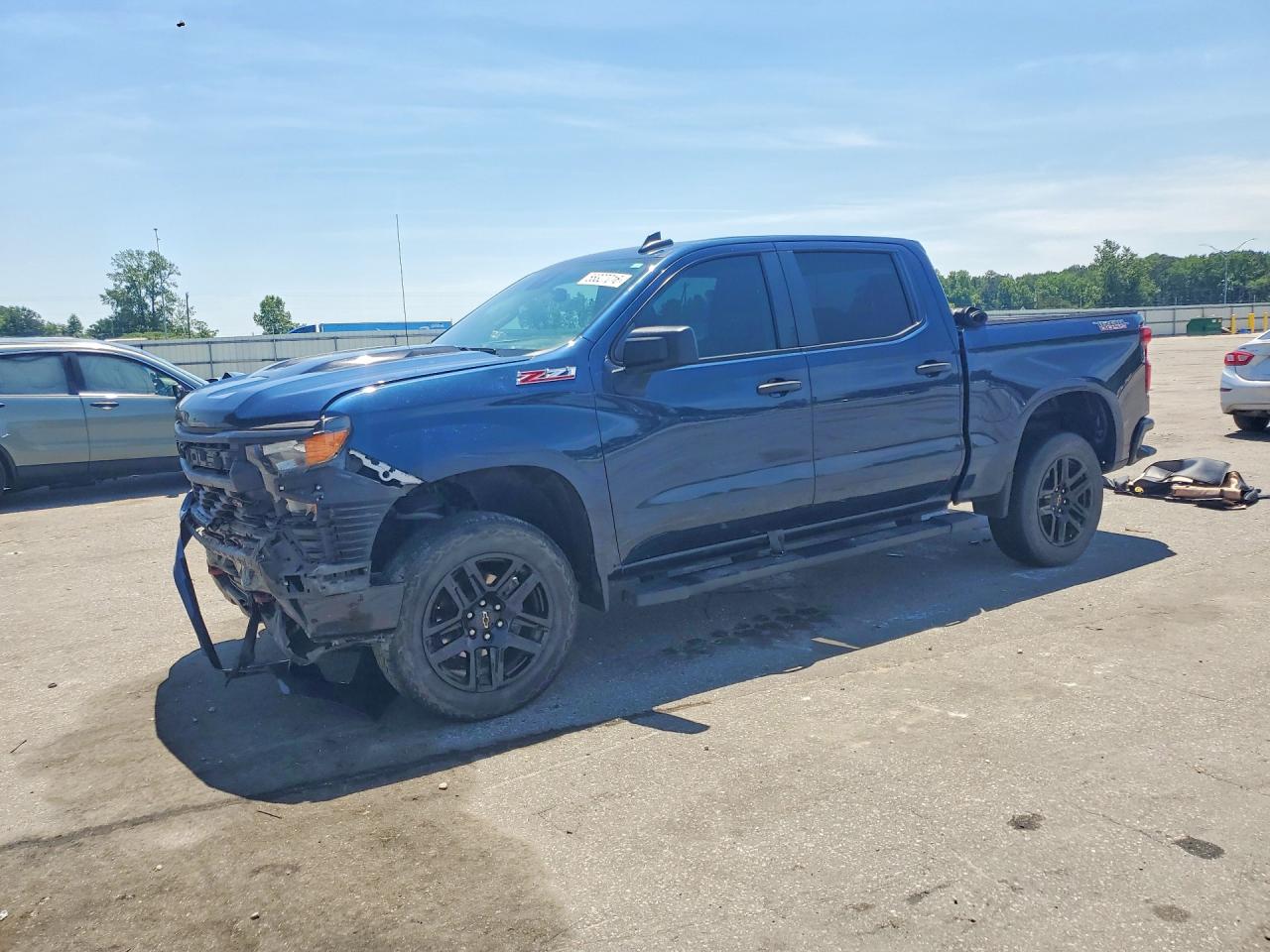 2023 Chevrolet Silverado K1500 Trail Boss Custom Blue vin: 3GCPDCEK4PG173413