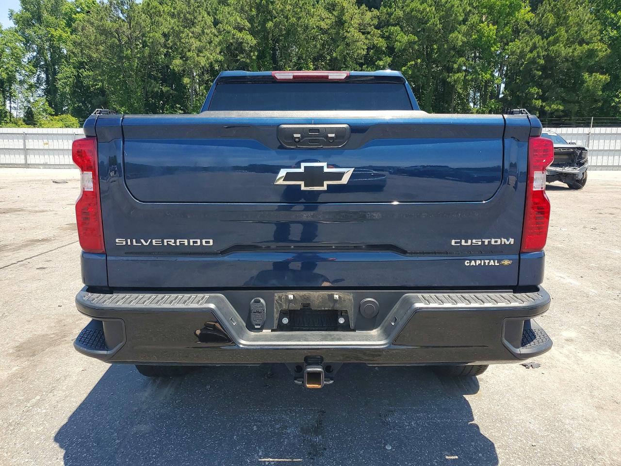 2023 Chevrolet Silverado K1500 Trail Boss Custom Blue vin: 3GCPDCEK4PG173413