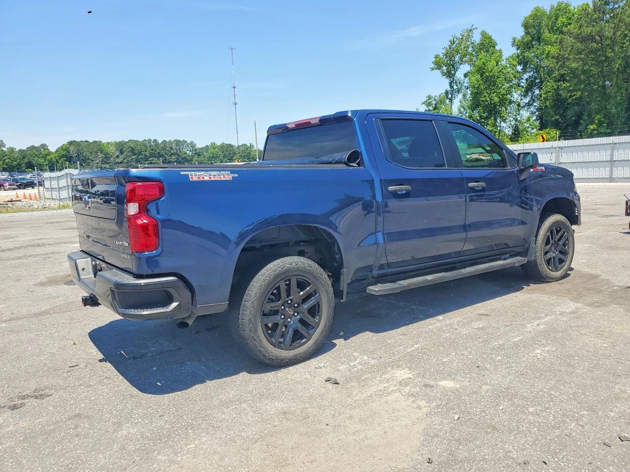 2023 Chevrolet Silverado K1500 Trail Boss Custom Blue vin: 3GCPDCEK4PG173413