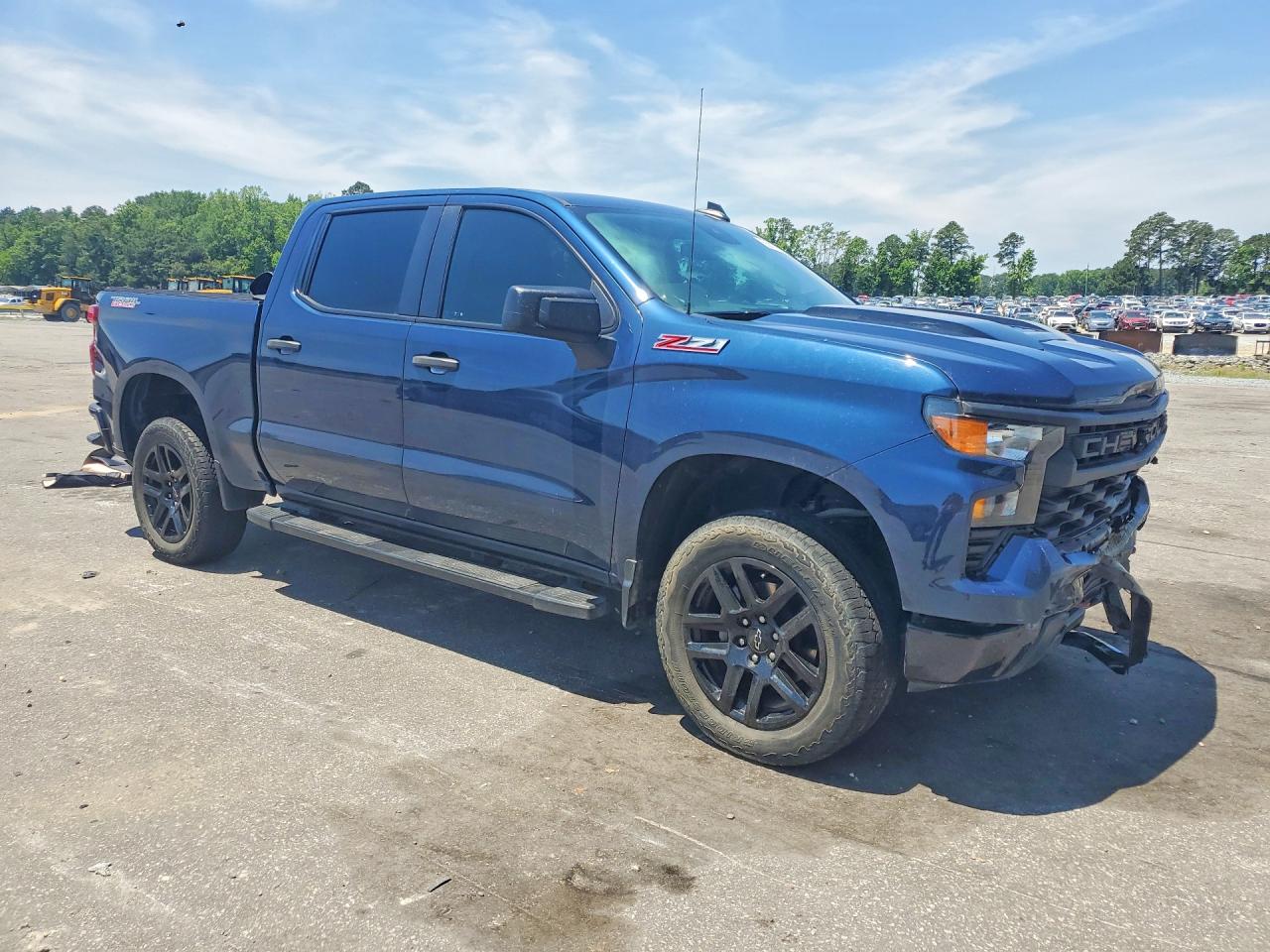2023 Chevrolet Silverado K1500 Trail Boss Custom Blue vin: 3GCPDCEK4PG173413