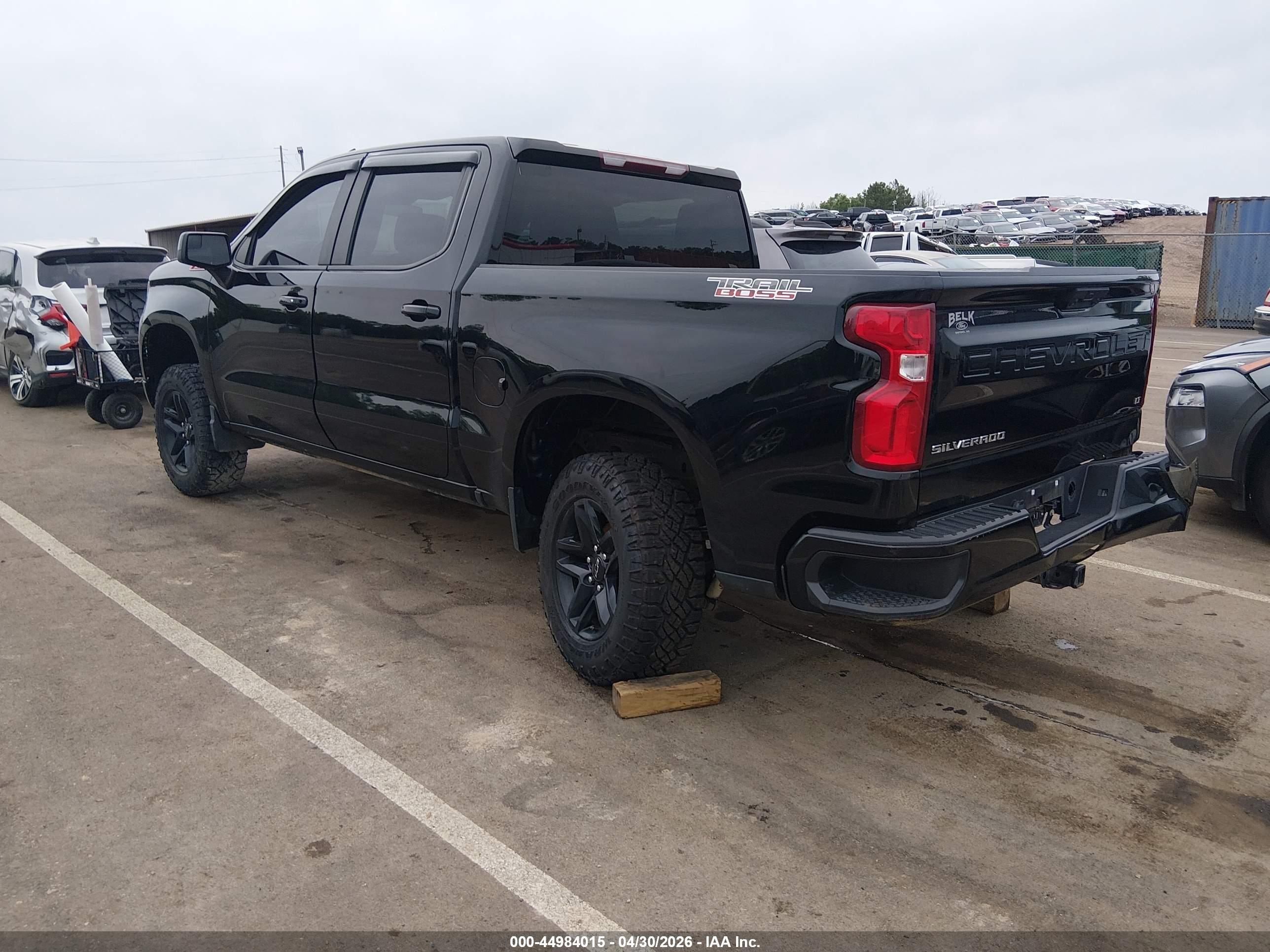 2022 Chevrolet Silverado 1500 Lt Trail Boss Black vin: 3GCPDFEK1NG629883