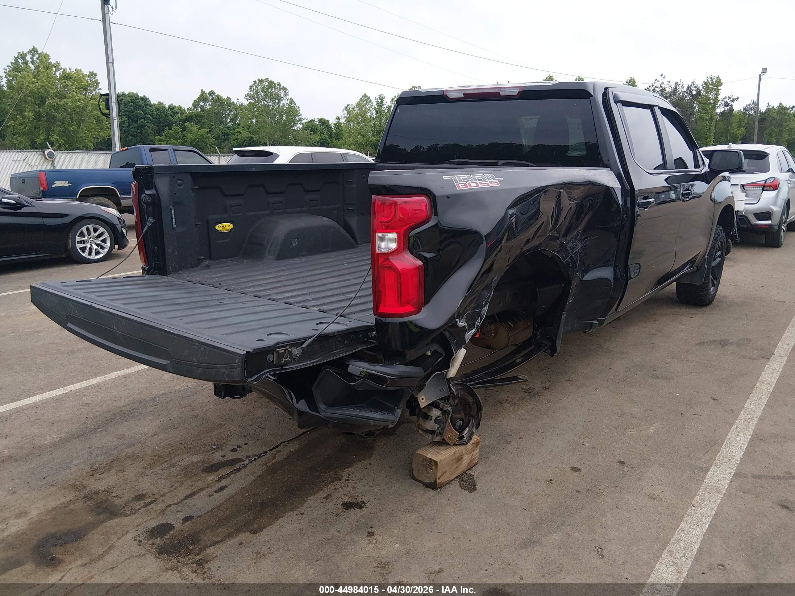 2022 Chevrolet Silverado 1500 Lt Trail Boss Black vin: 3GCPDFEK1NG629883