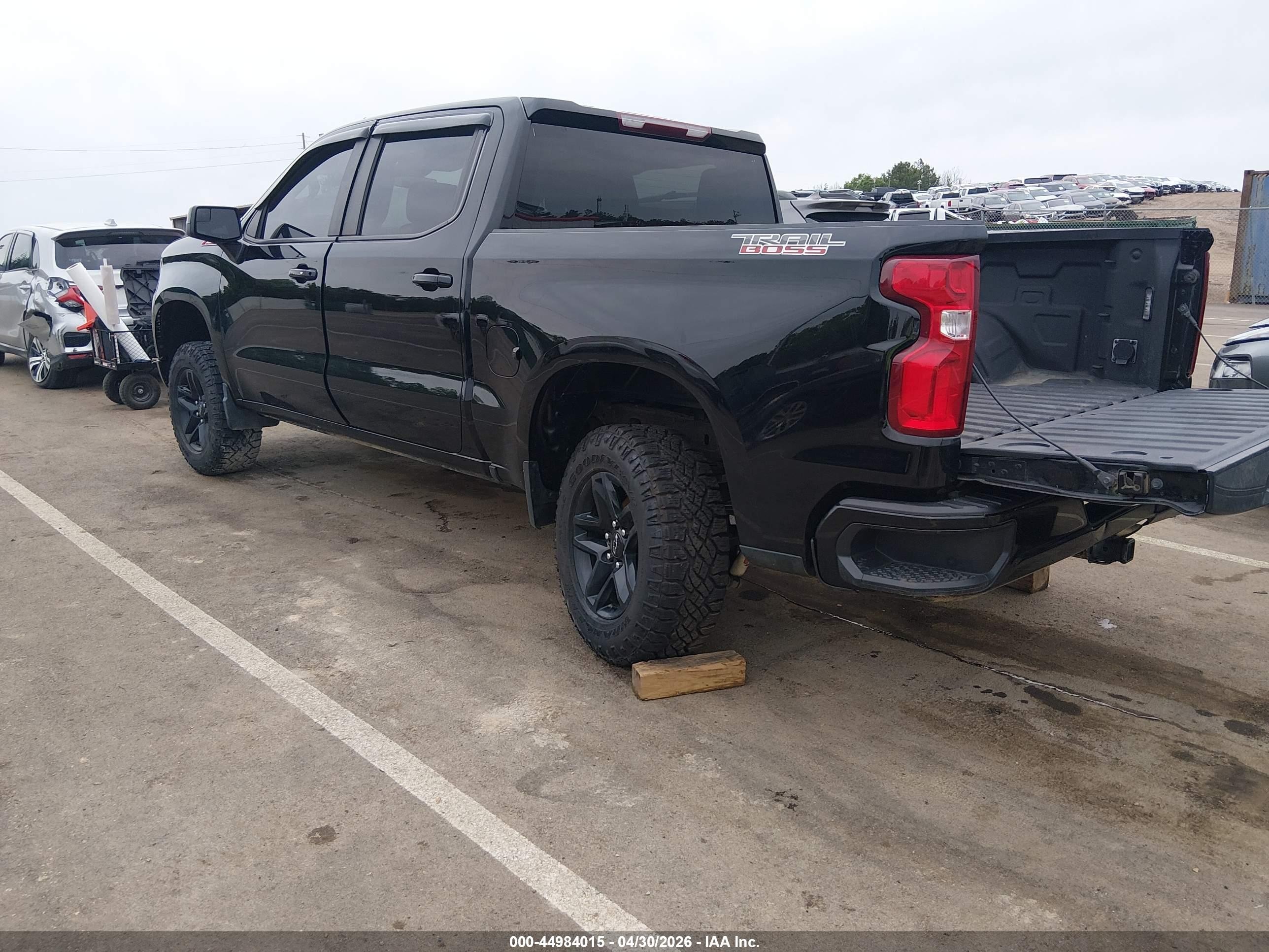 2022 Chevrolet Silverado 1500 Lt Trail Boss Black vin: 3GCPDFEK1NG629883