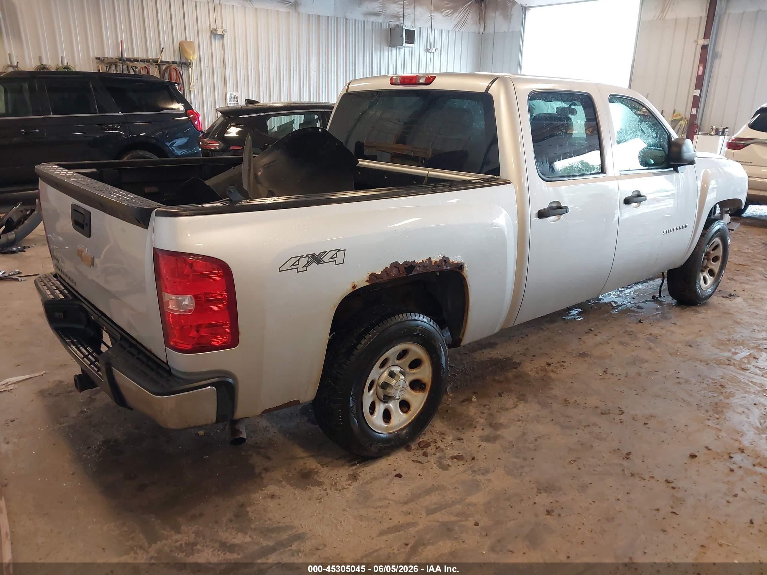 2012 Chevrolet Silverado 1500 Work Truck Silver vin: 3GCPKPE7XCG175539