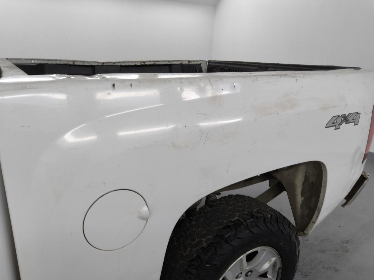 2012 Chevrolet Silverado K1500 Ls White vin: 3GCPKREA0CG150706 Damage: Left Bed Side, Dent(S) W/ Paint Dmg, > 12 Inches