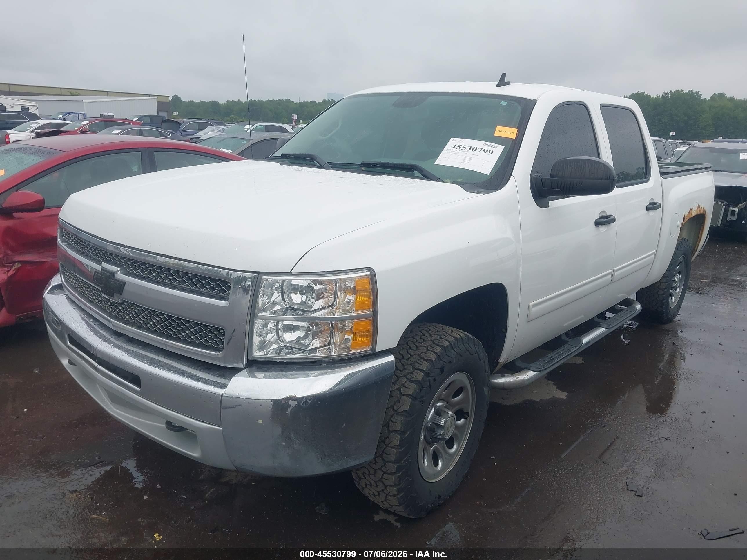 2013 Chevrolet Silverado 1500 Ls White vin: 3GCPKREA0DG160265