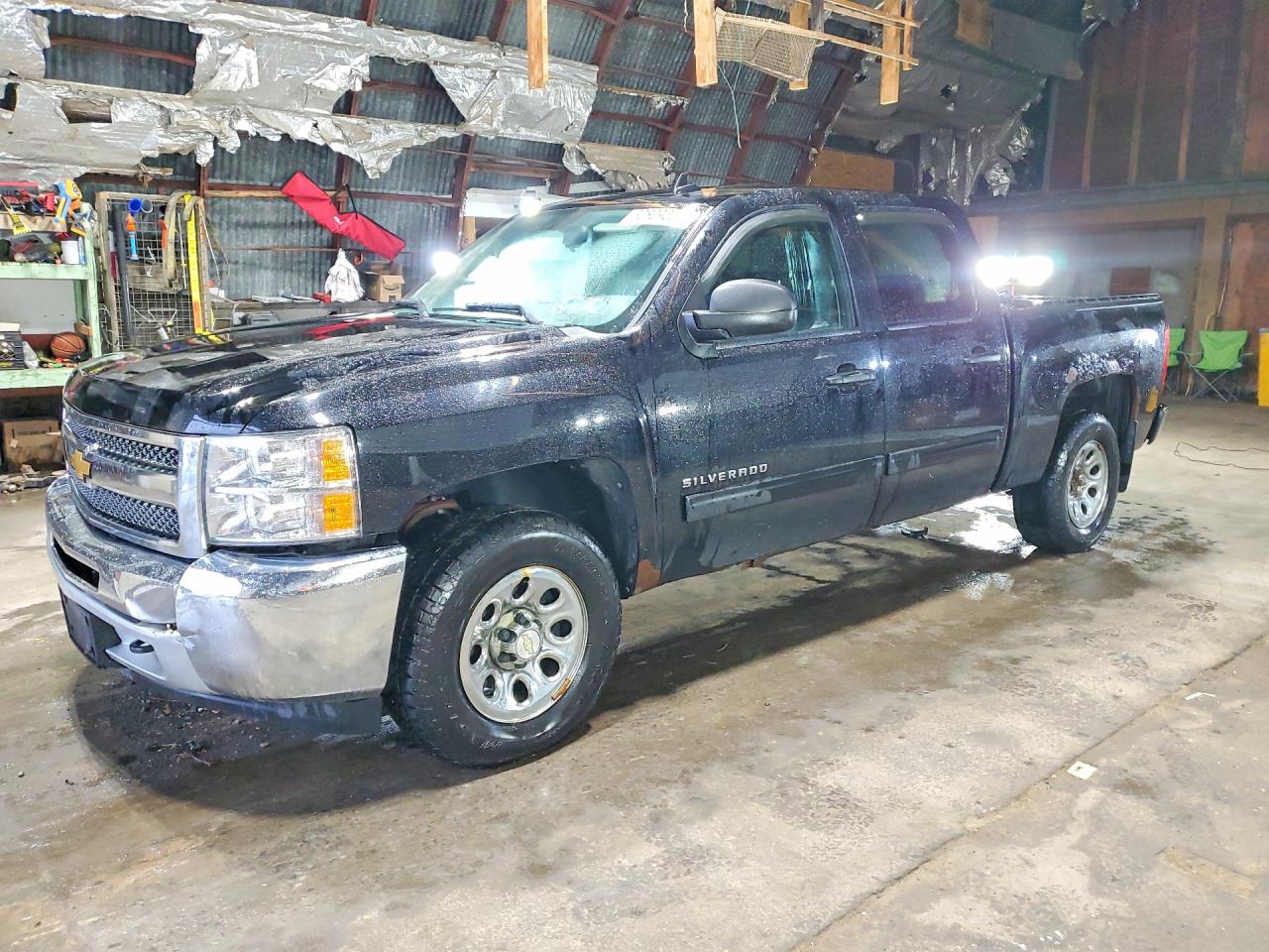 2012 Chevrolet Silverado K1500 Ls Black vin: 3GCPKREA2CG158435