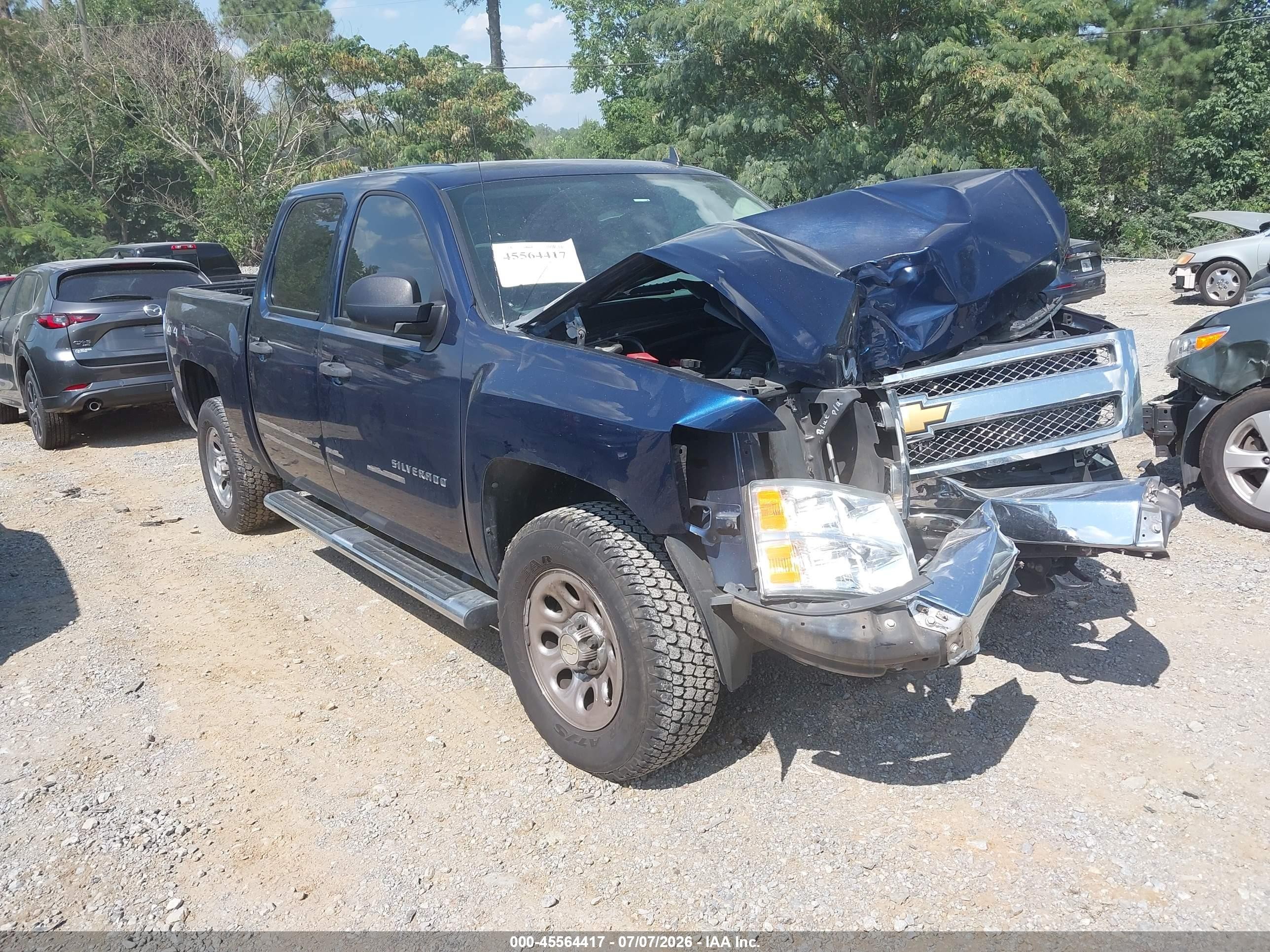 2012 Chevrolet Silverado 1500 Ls Dark Blue vin: 3GCPKREA3CG218531