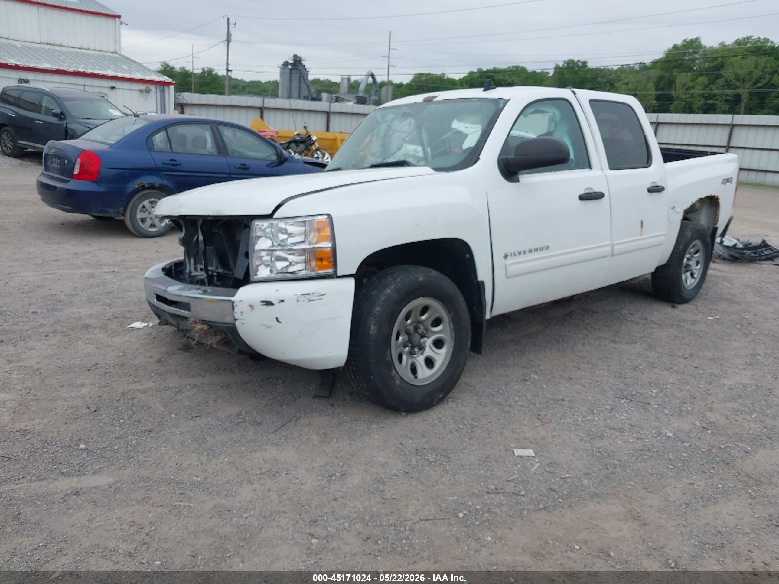 2011 Chevrolet Silverado 1500 Ls White vin: 3GCPKREA4BG208086