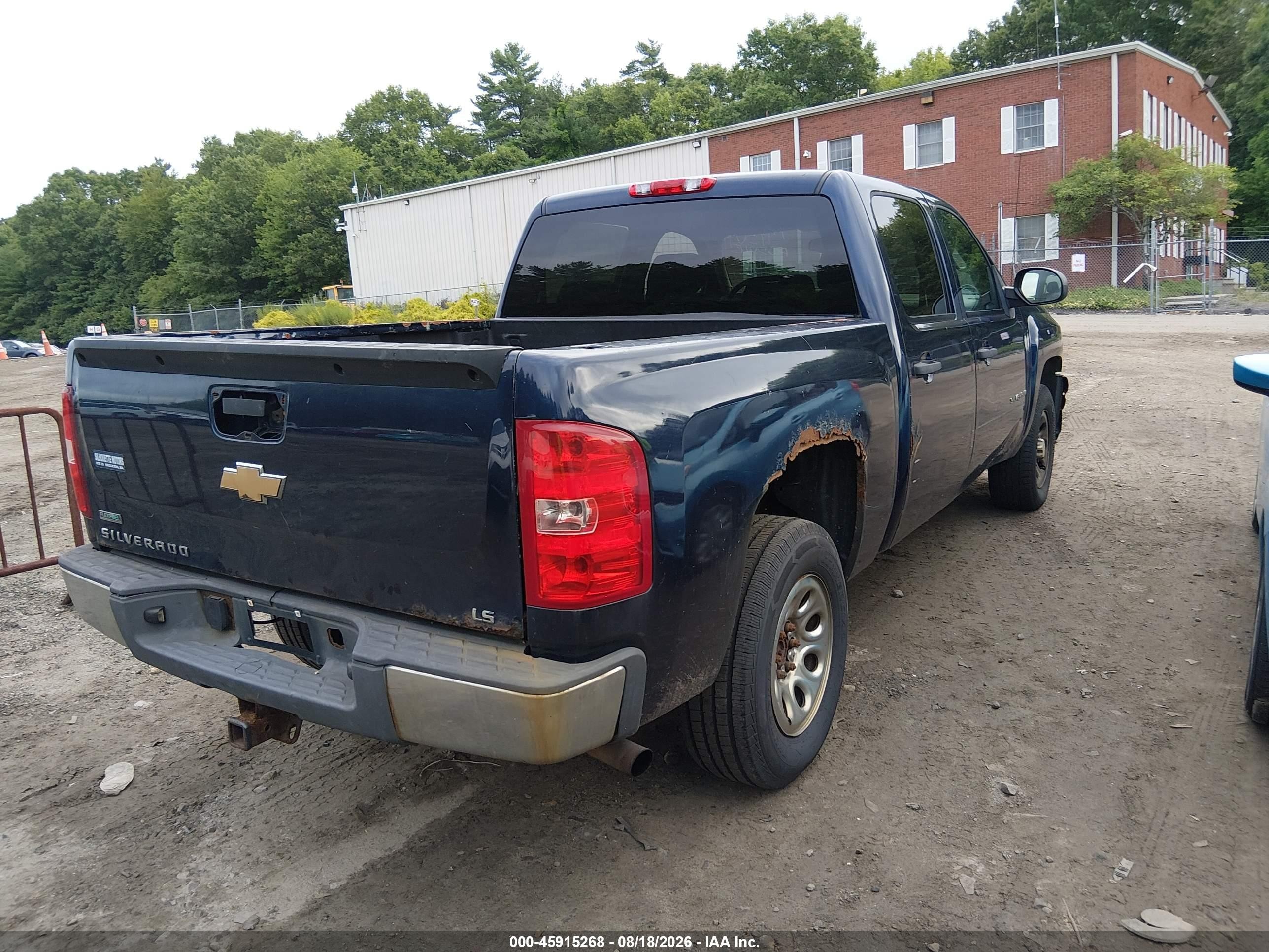 2011 Chevrolet Silverado 1500 Ls Blue vin: 3GCPKREA5BG196515