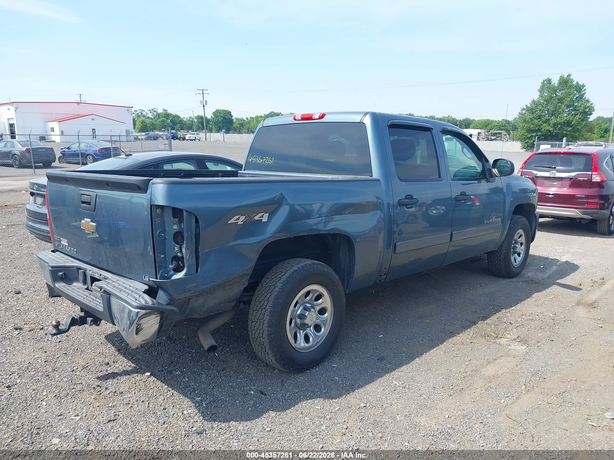 2011 Chevrolet Silverado 1500 Ls Blue vin: 3GCPKREA5BG378649
