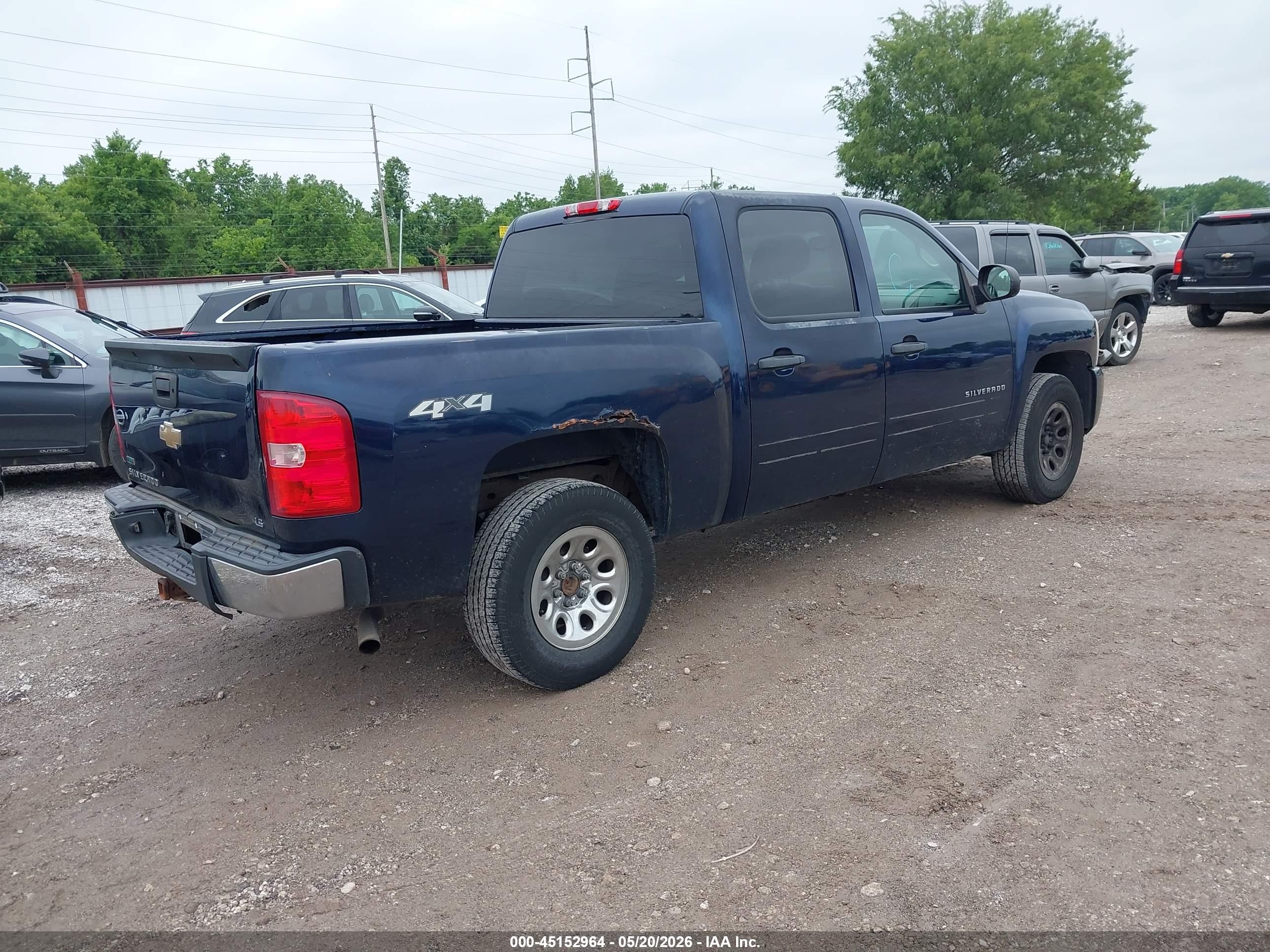 2011 Chevrolet Silverado 1500 Ls Dark Blue vin: 3GCPKREA9BG274262
