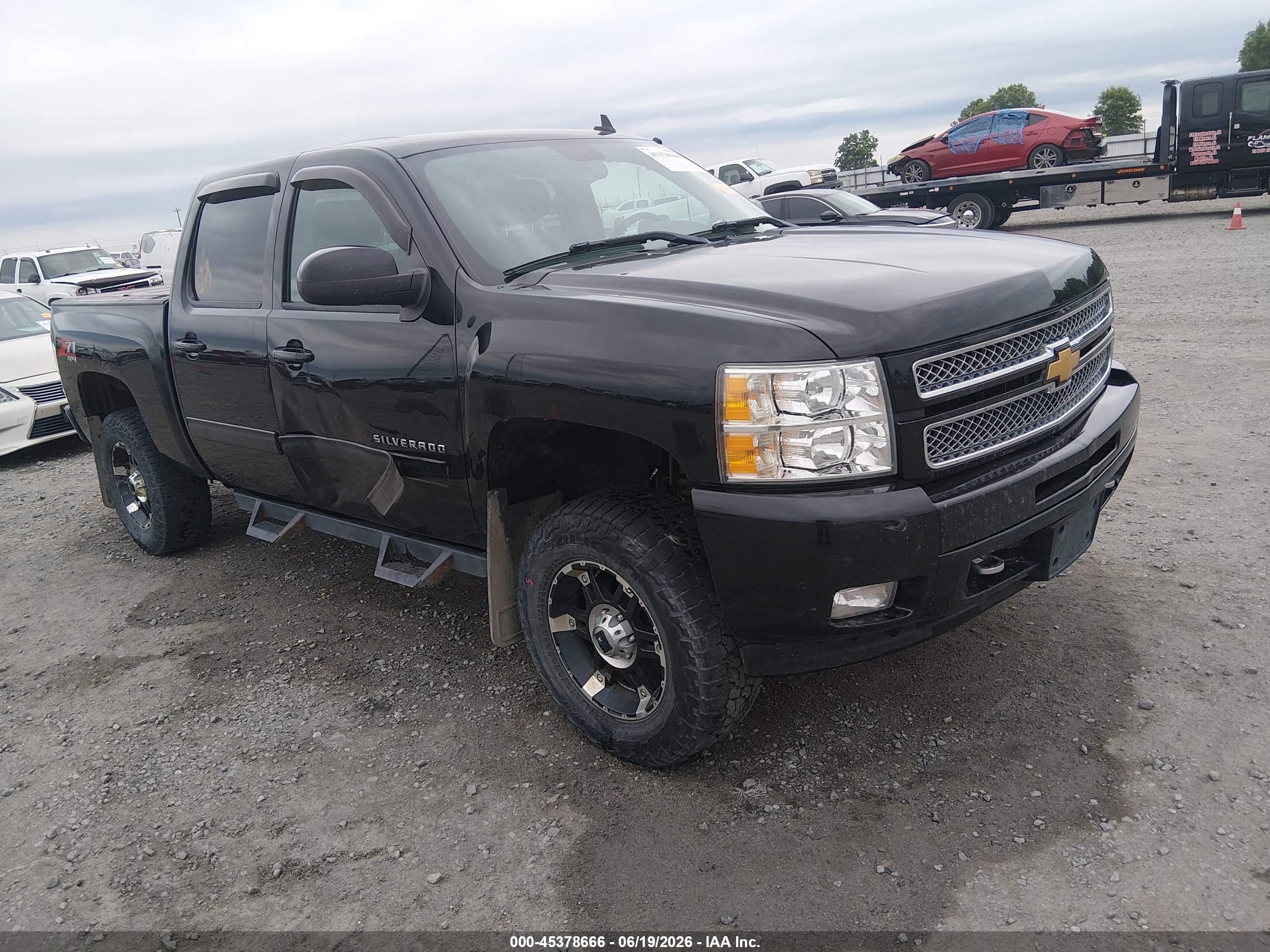 2013 Chevrolet Silverado 1500 Lt Black vin: 3GCPKSE22DG186768