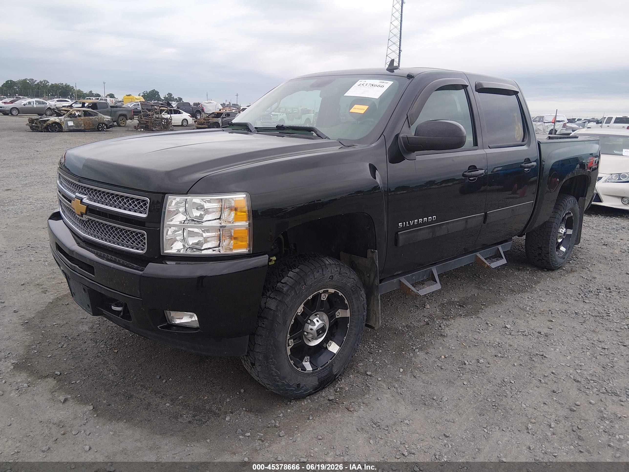 2013 Chevrolet Silverado 1500 Lt Black vin: 3GCPKSE22DG186768