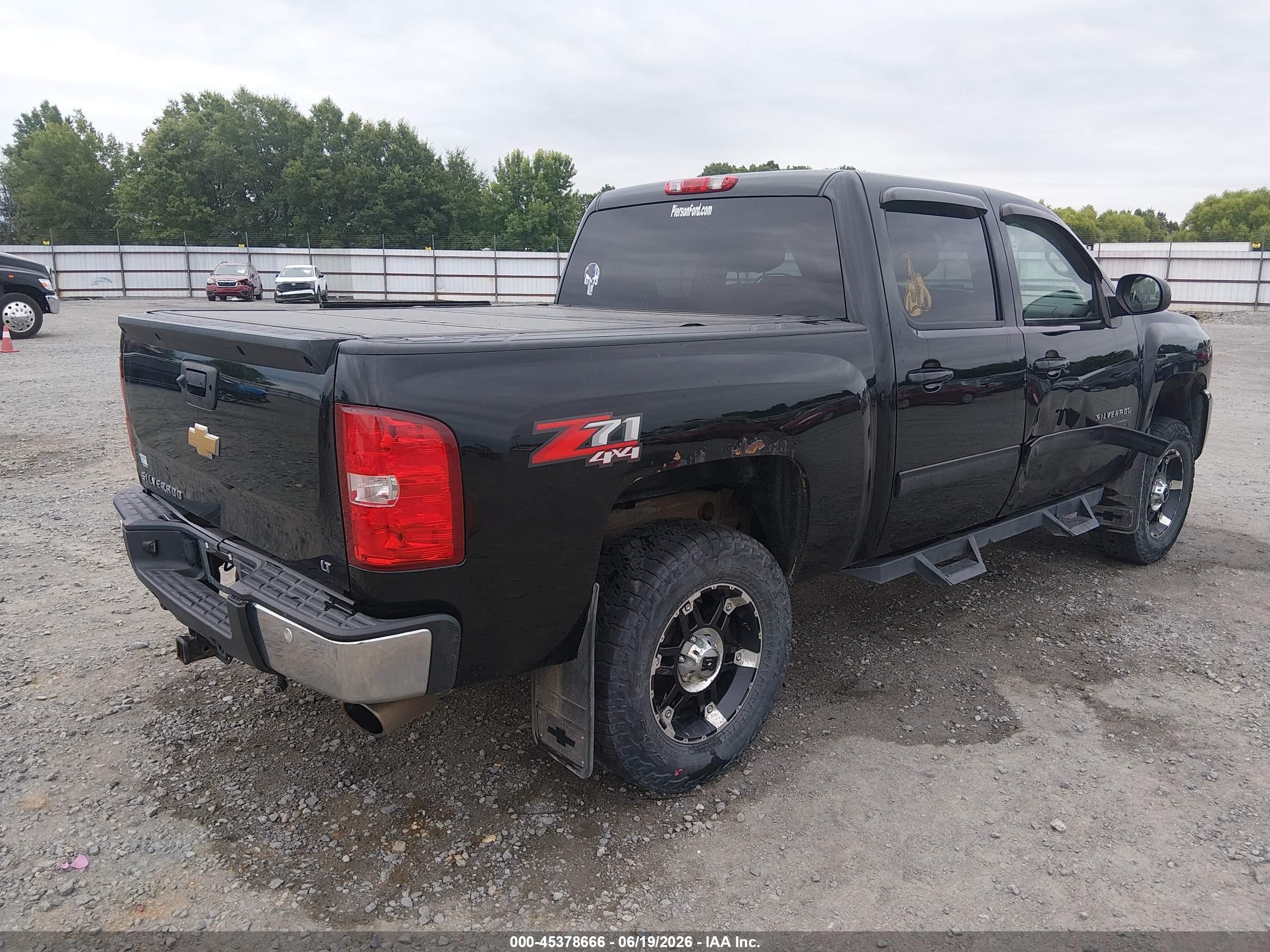 2013 Chevrolet Silverado 1500 Lt Black vin: 3GCPKSE22DG186768