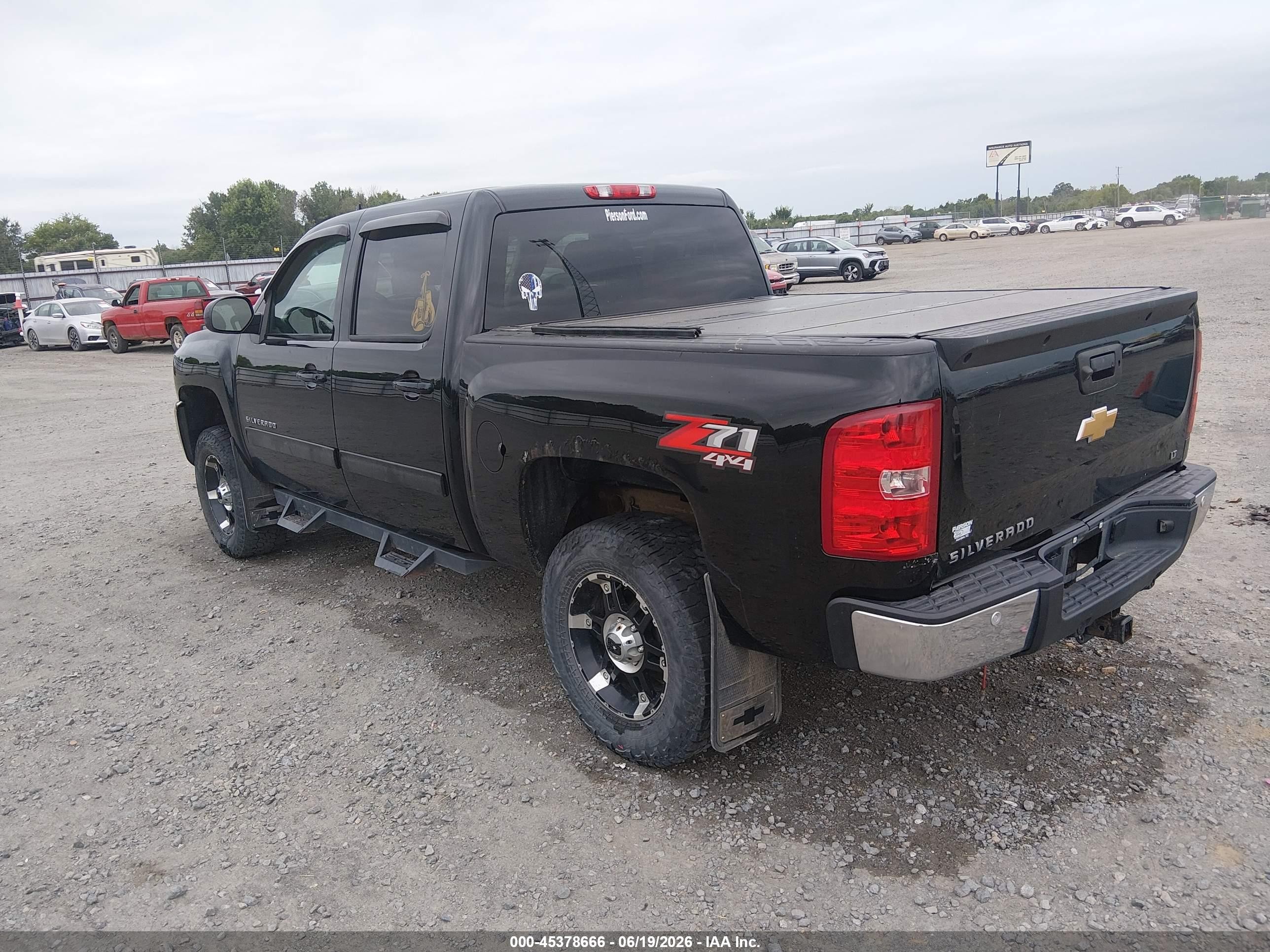2013 Chevrolet Silverado 1500 Lt Black vin: 3GCPKSE22DG186768