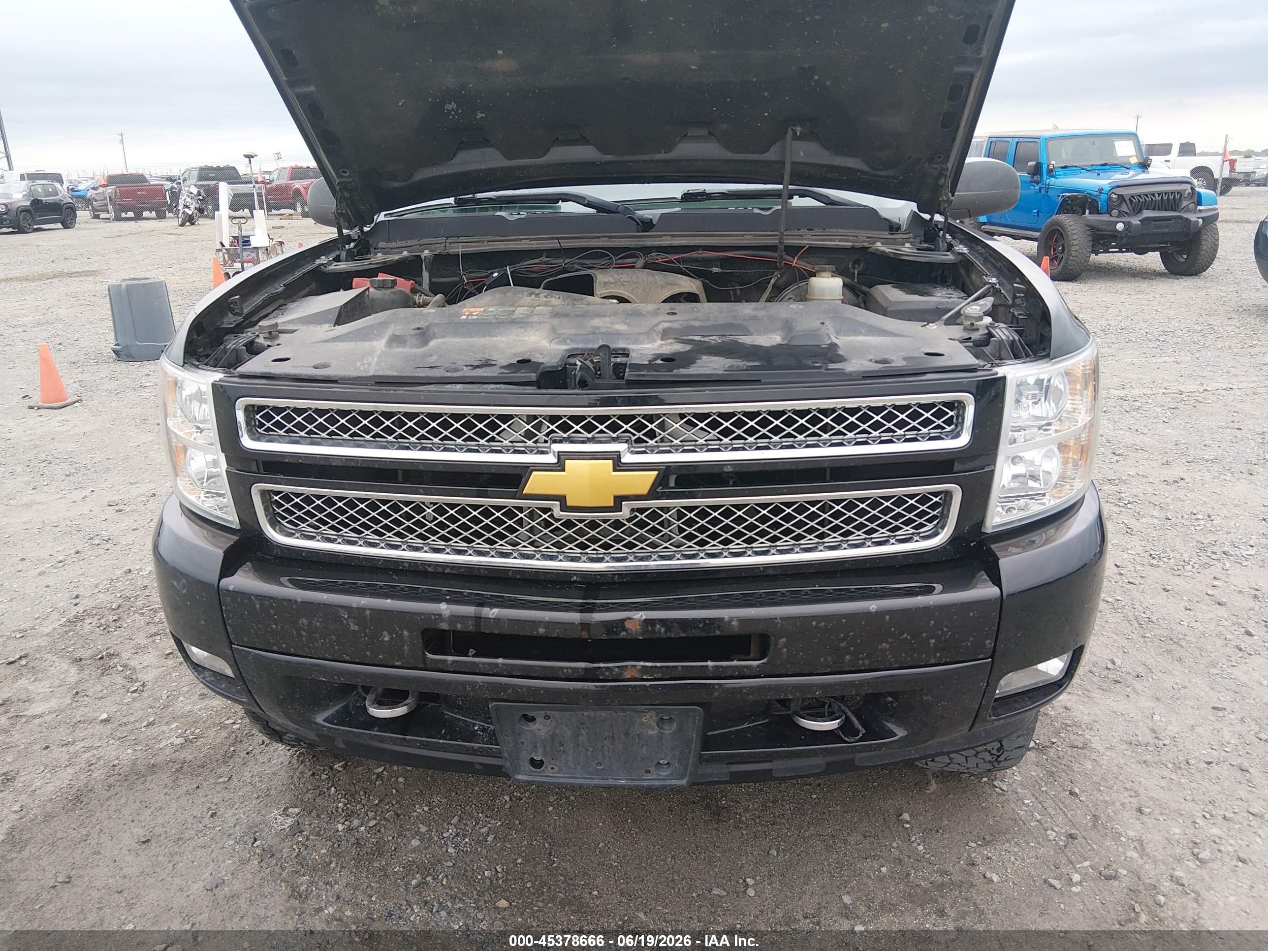 2013 Chevrolet Silverado 1500 Lt Black vin: 3GCPKSE22DG186768