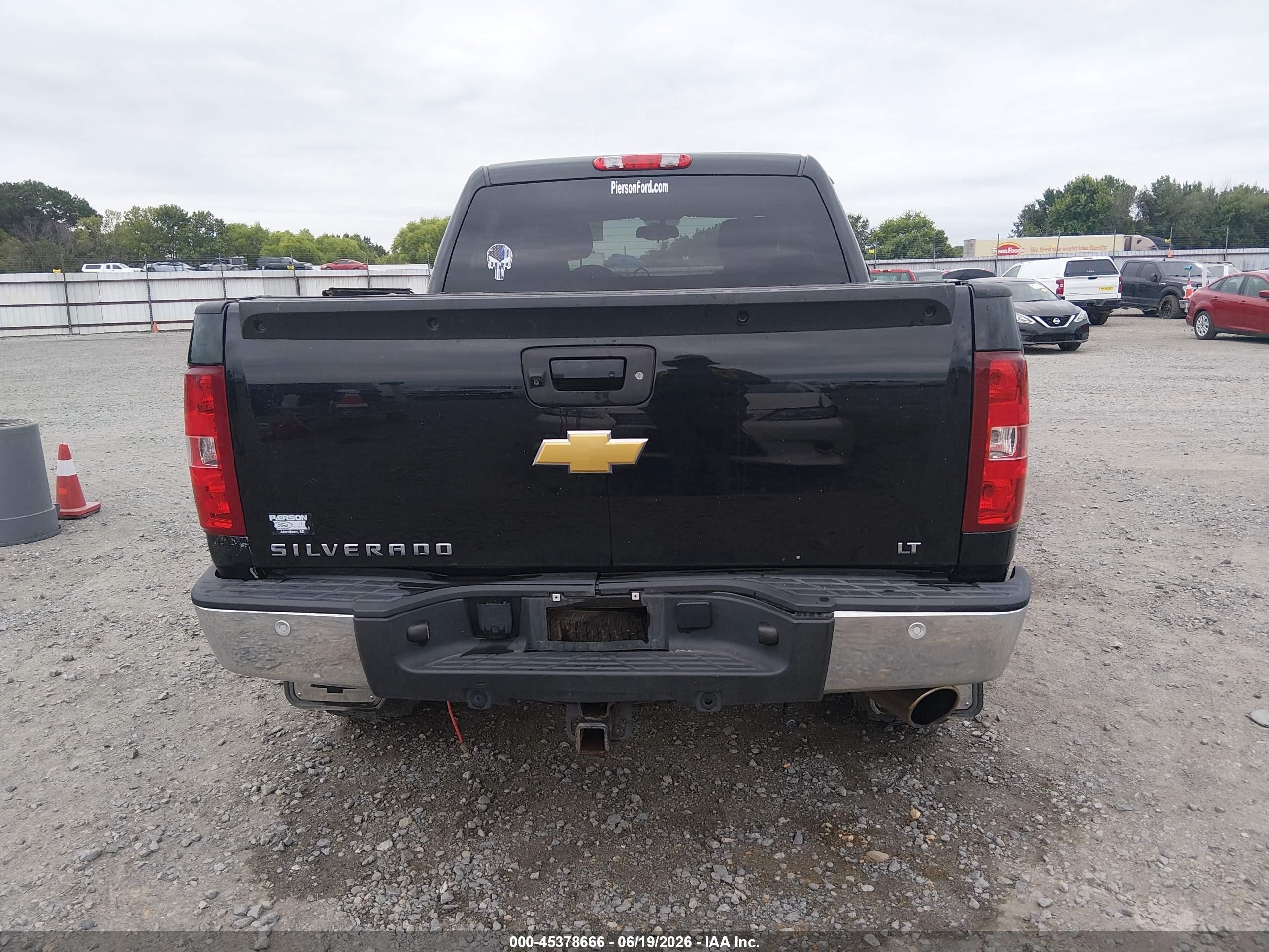 2013 Chevrolet Silverado 1500 Lt Black vin: 3GCPKSE22DG186768