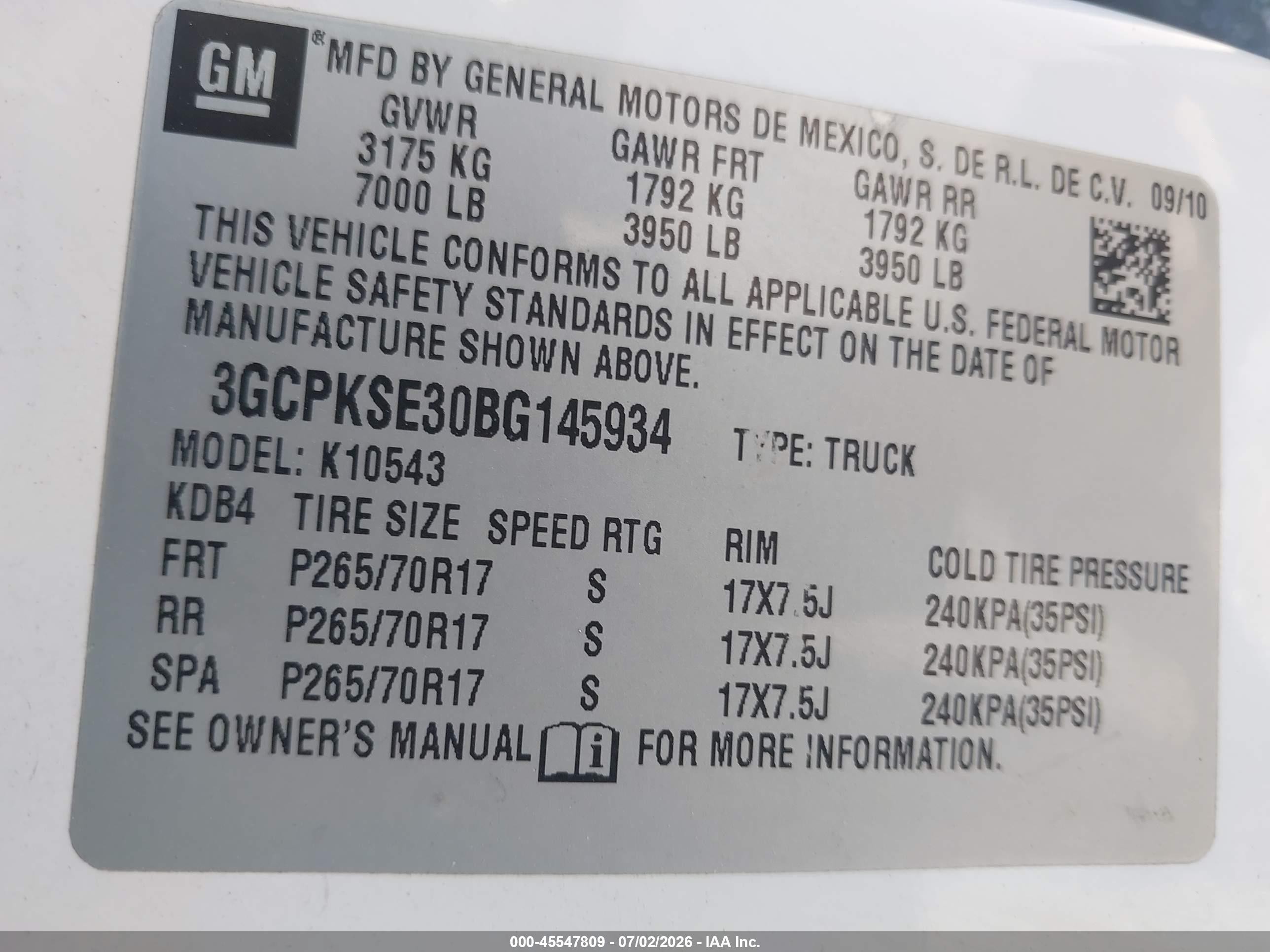 2011 Chevrolet Silverado 1500 Lt White vin: 3GCPKSE30BG145934