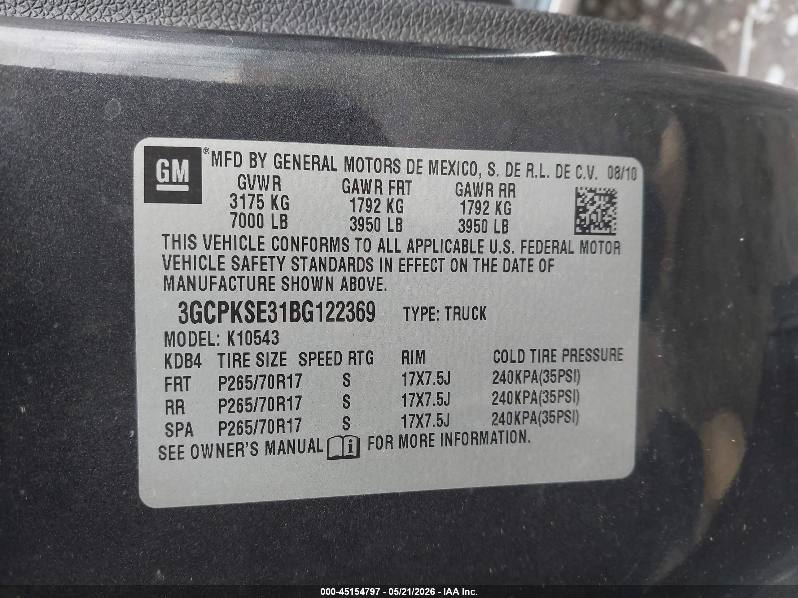 2011 Chevrolet Silverado 1500 Lt Gray vin: 3GCPKSE31BG122369
