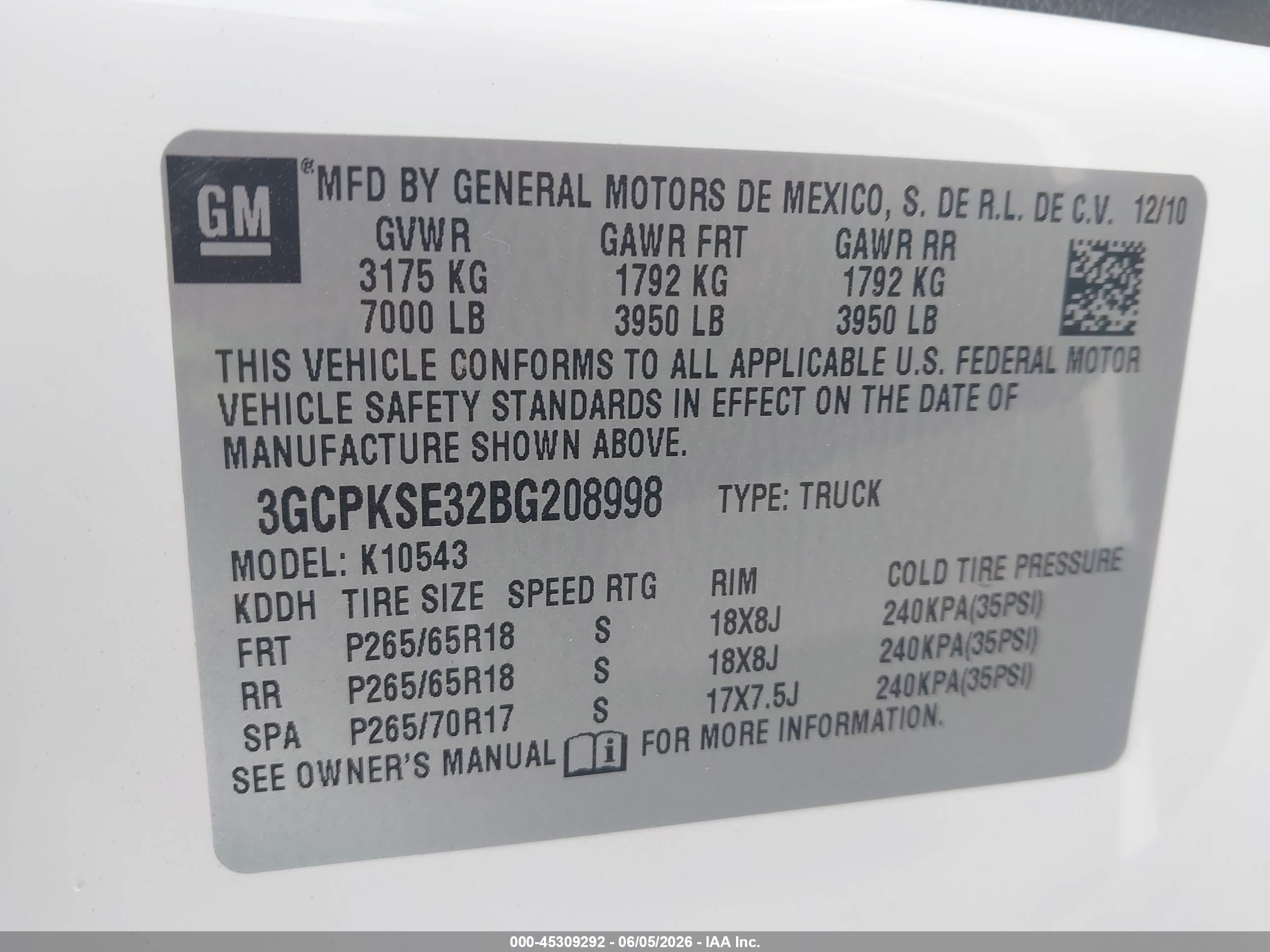 2011 Chevrolet Silverado 1500 Lt White vin: 3GCPKSE32BG208998
