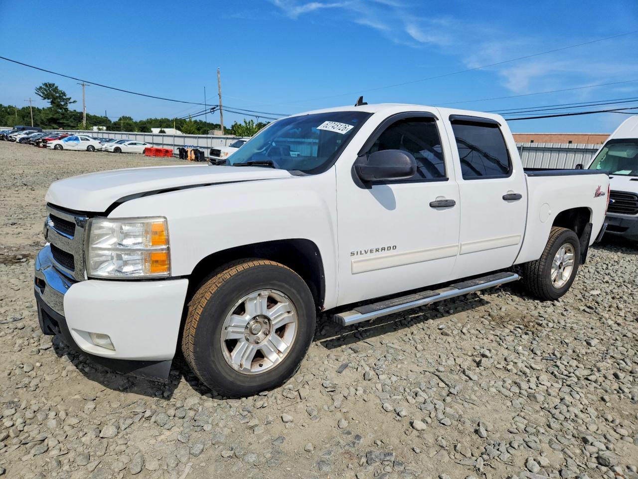 2011 Chevrolet Silverado K1500 Lt White vin: 3GCPKSE34BG238049