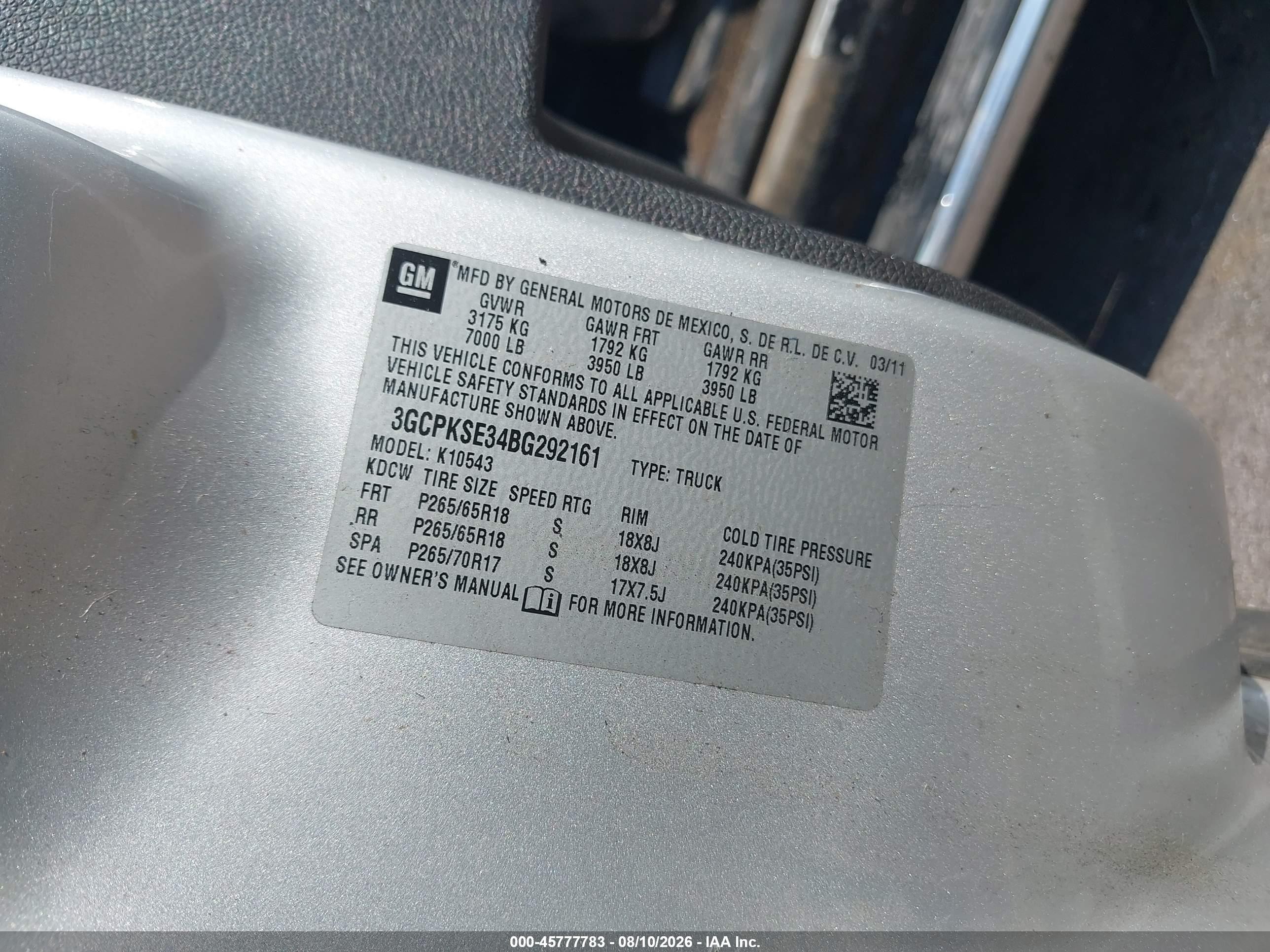 2011 Chevrolet Silverado 1500 Lt Silver vin: 3GCPKSE34BG292161