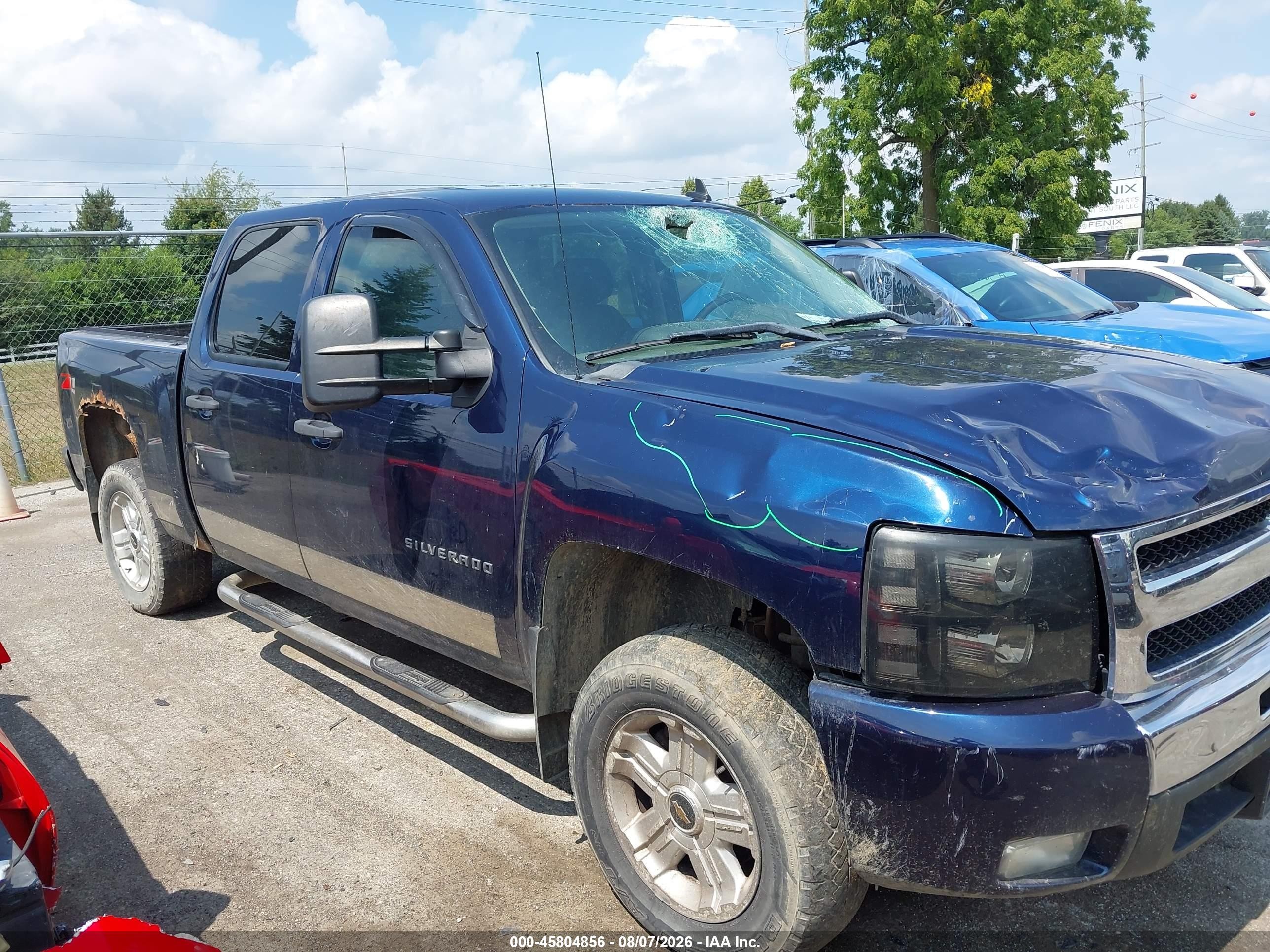 2011 Chevrolet Silverado 1500 Lt Blue vin: 3GCPKSE34BG313607