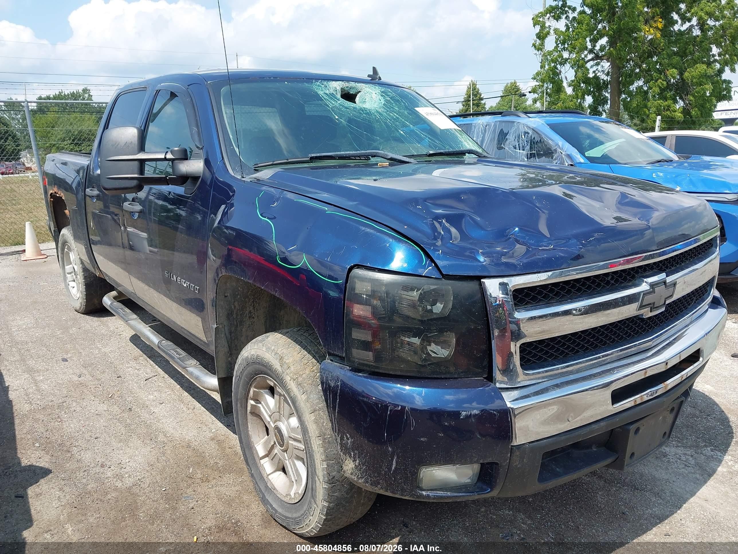 2011 Chevrolet Silverado 1500 Lt Blue vin: 3GCPKSE34BG313607