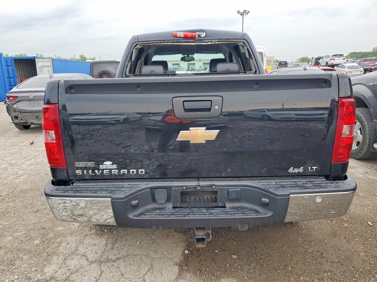 2011 Chevrolet Silverado K1500 Lt Black vin: 3GCPKSE34BG368798
