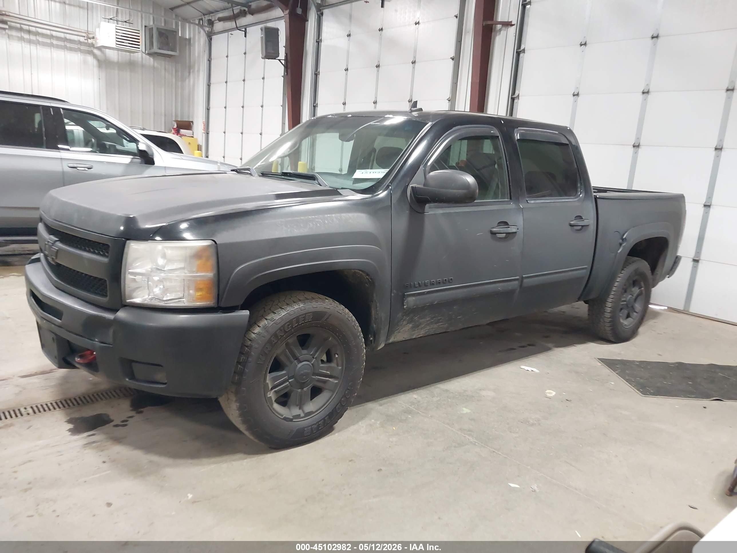 2011 Chevrolet Silverado 1500 Lt Black vin: 3GCPKSE35BG340167
