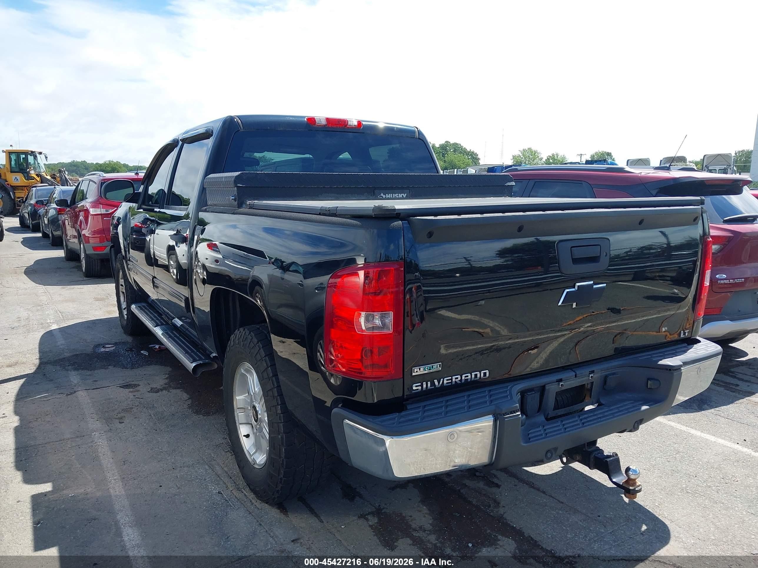2011 Chevrolet Silverado 1500 Lt Black vin: 3GCPKSE36BG245018