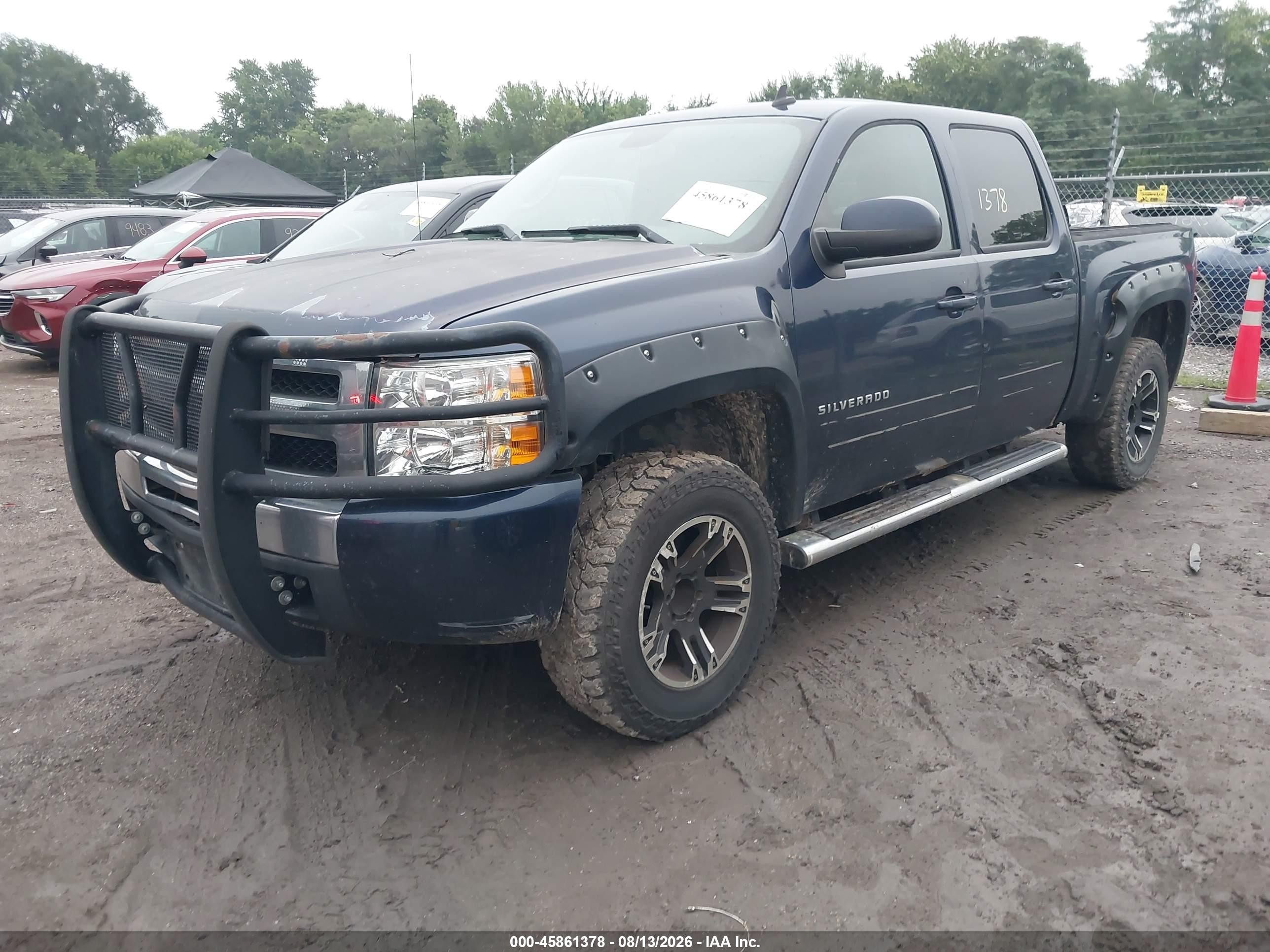 2011 Chevrolet Silverado 1500 Lt Blue vin: 3GCPKSE37BG100103