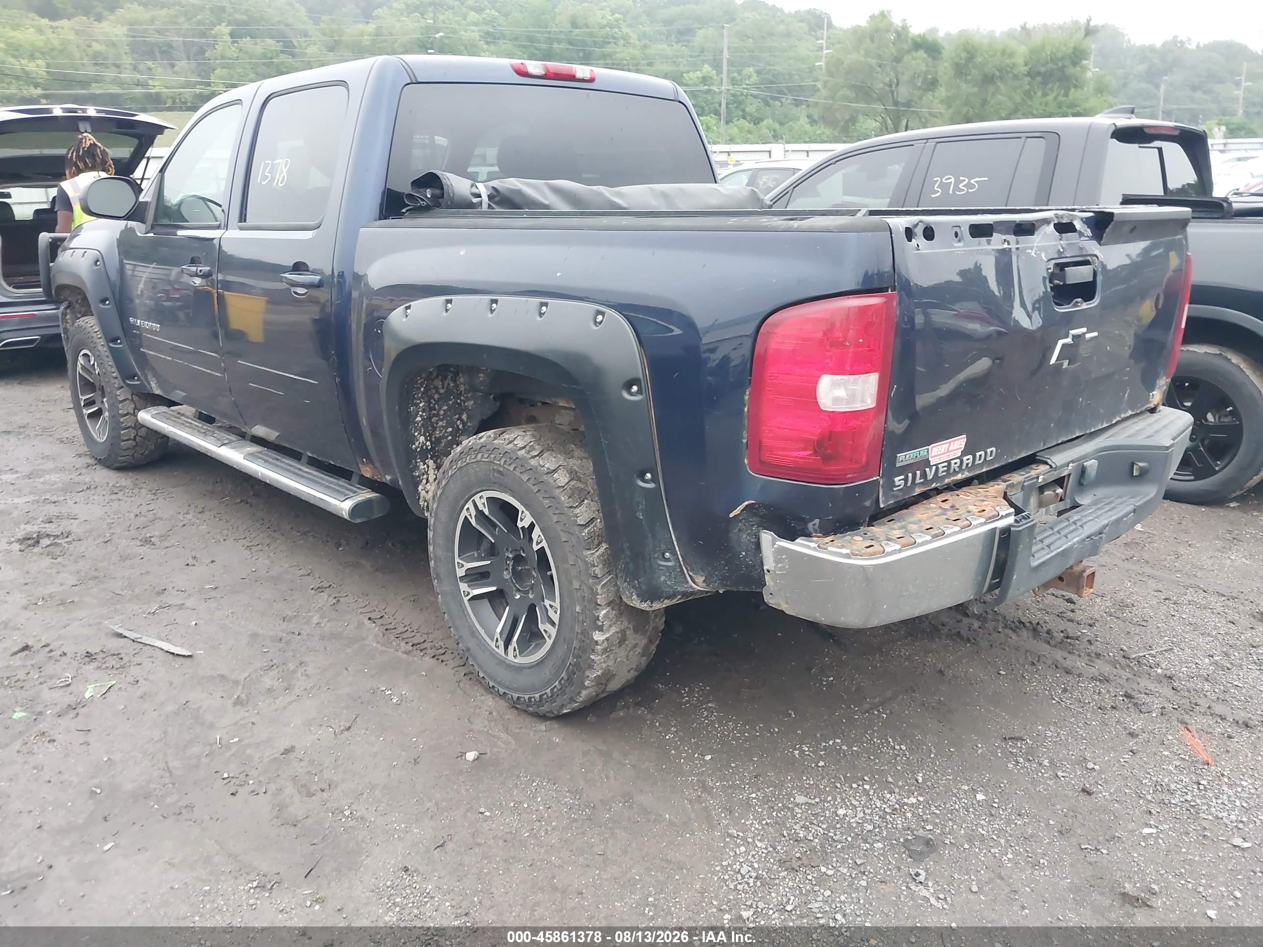 2011 Chevrolet Silverado 1500 Lt Blue vin: 3GCPKSE37BG100103