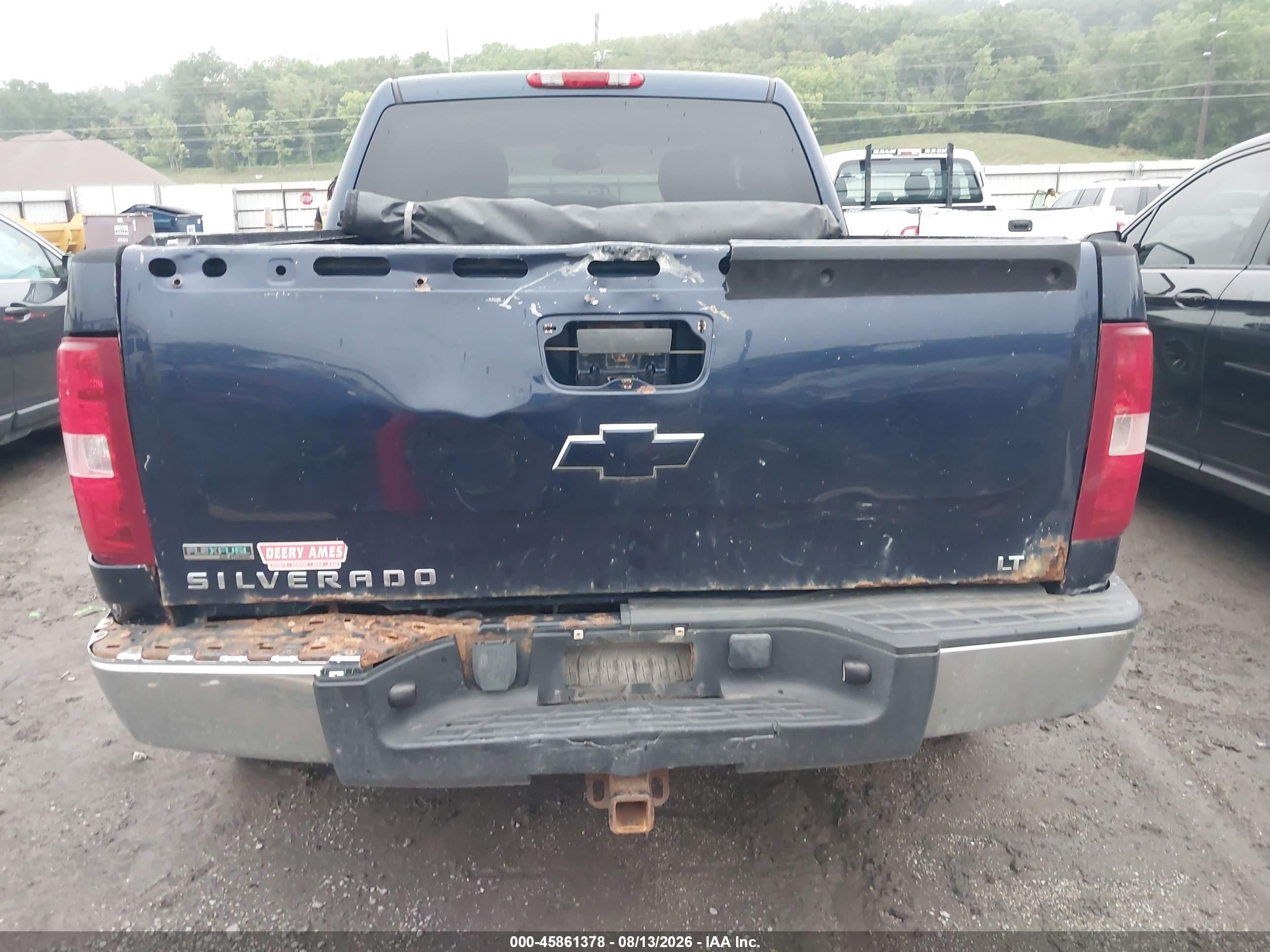 2011 Chevrolet Silverado 1500 Lt Blue vin: 3GCPKSE37BG100103