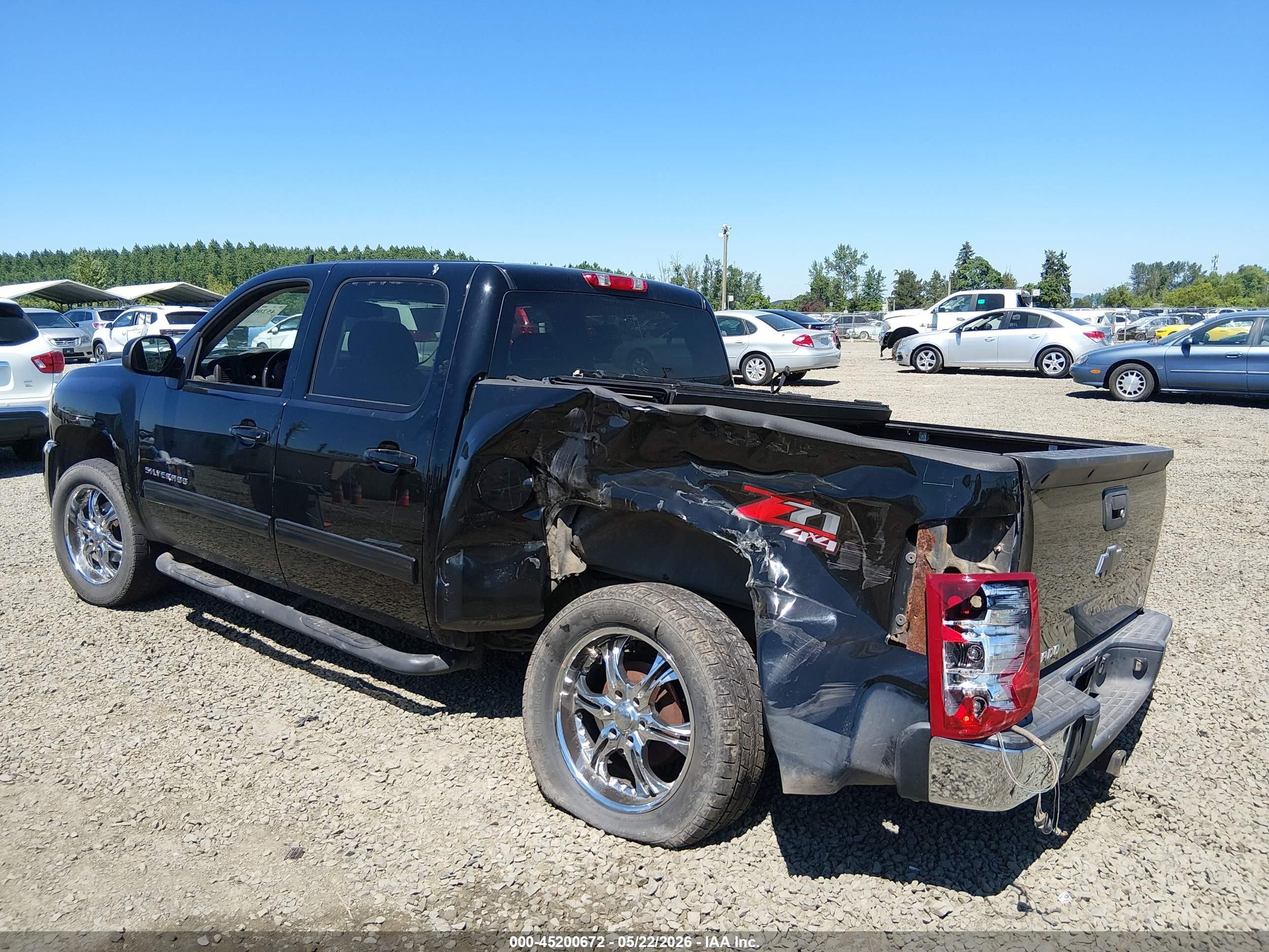 2011 Chevrolet Silverado 1500 Lt Black vin: 3GCPKSE37BG227529