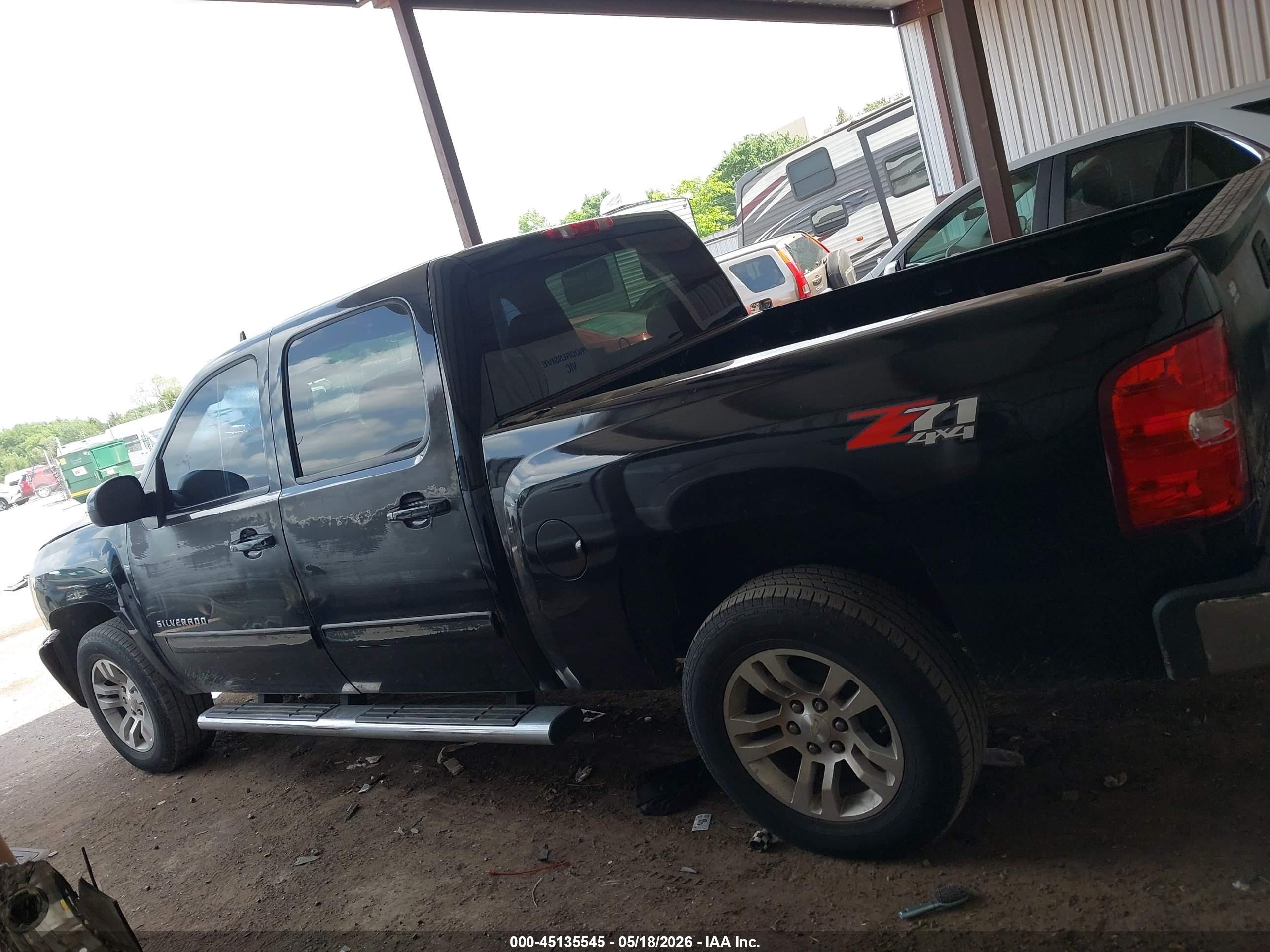 2011 Chevrolet Silverado 1500 Lt Black vin: 3GCPKSE37BG277461