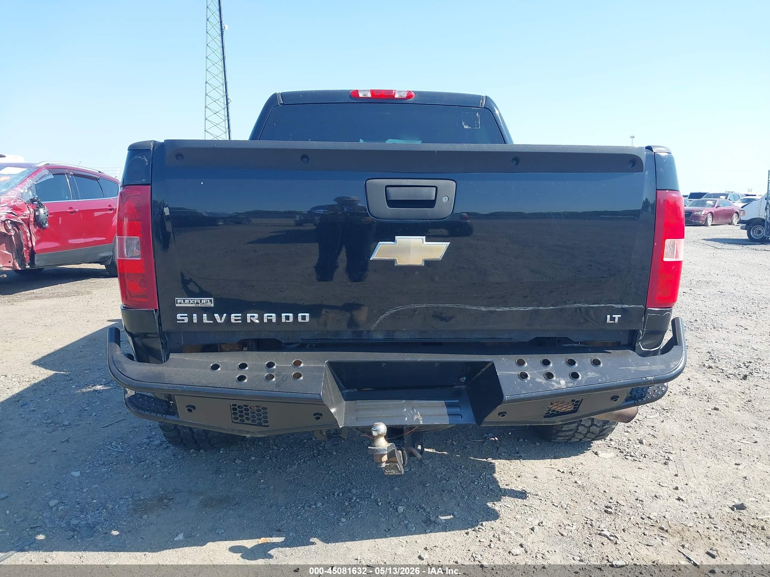 2011 Chevrolet Silverado 1500 Lt Black vin: 3GCPKSE37BG393615
